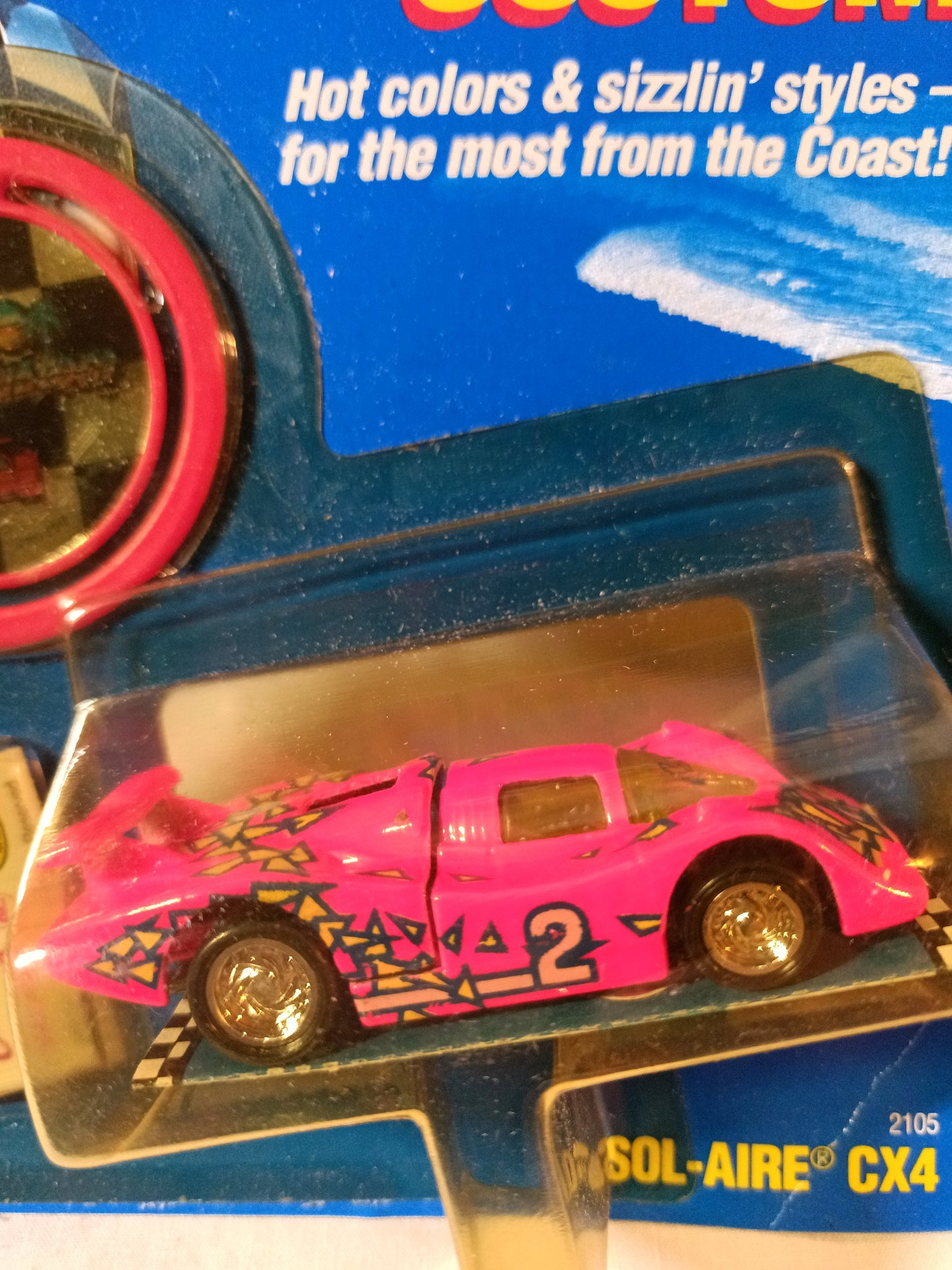 Hot Wheels California Custom Sol-Aire CX4 Pink 1990 - TulipStuff