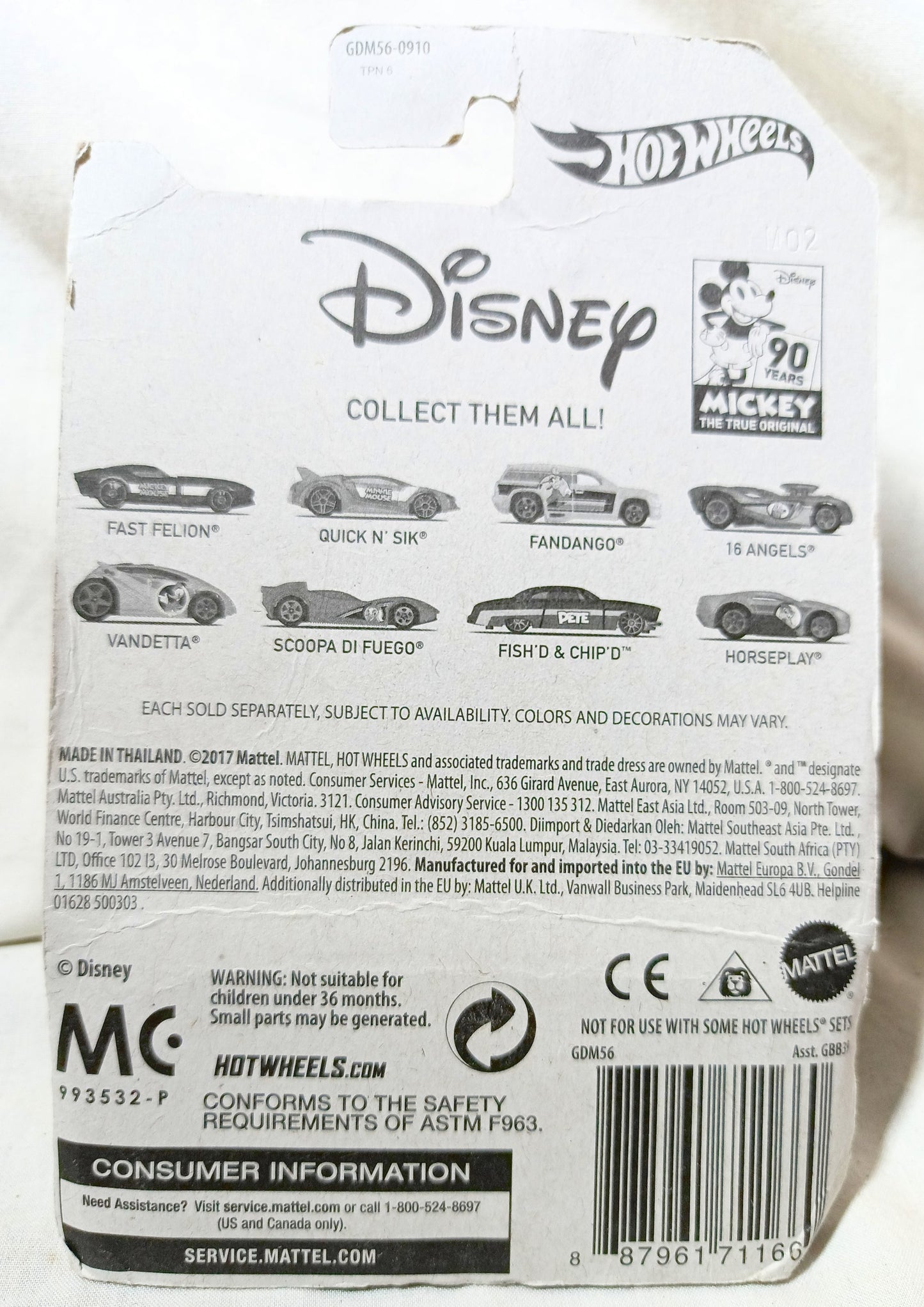 Hot Wheels 2019 Disney Mickey and Friends Series Chip N Dale Horseplay - TulipStuff