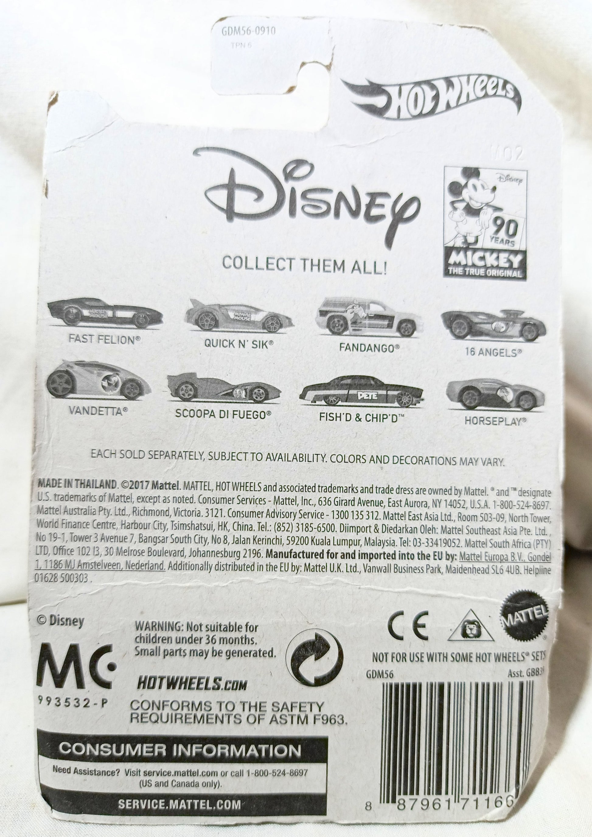 Hot Wheels 2019 Disney Mickey and Friends Series Chip N Dale Horseplay - TulipStuff