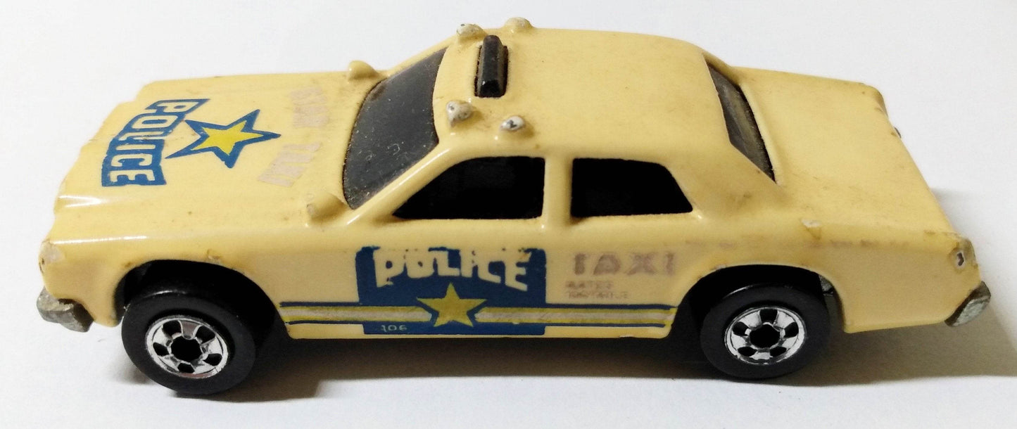 Hot Wheels Color Racers Sheriff Patrol / Taxi Color Changer 1989 - TulipStuff