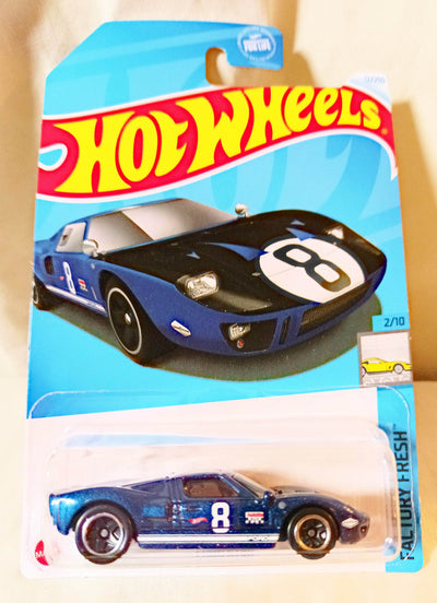 Hot Wheels 2024 Ford GT-40 Racing Car Factory Fresh Blue - TulipStuff