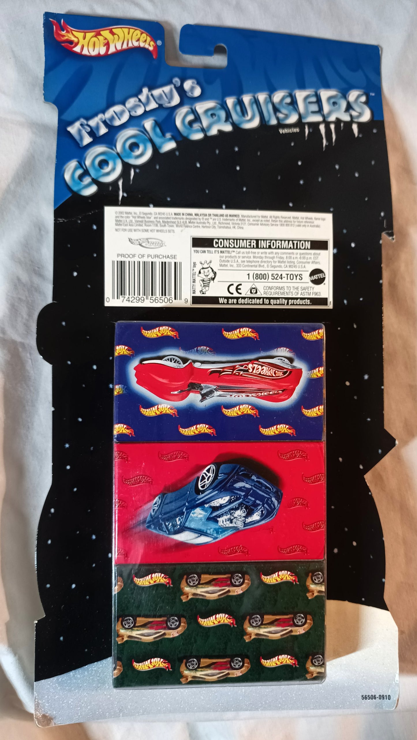 Hot Wheels Frosty's Cool Cruisers Holiday 3 Cars Gift Box Set 2002 - TulipStuff