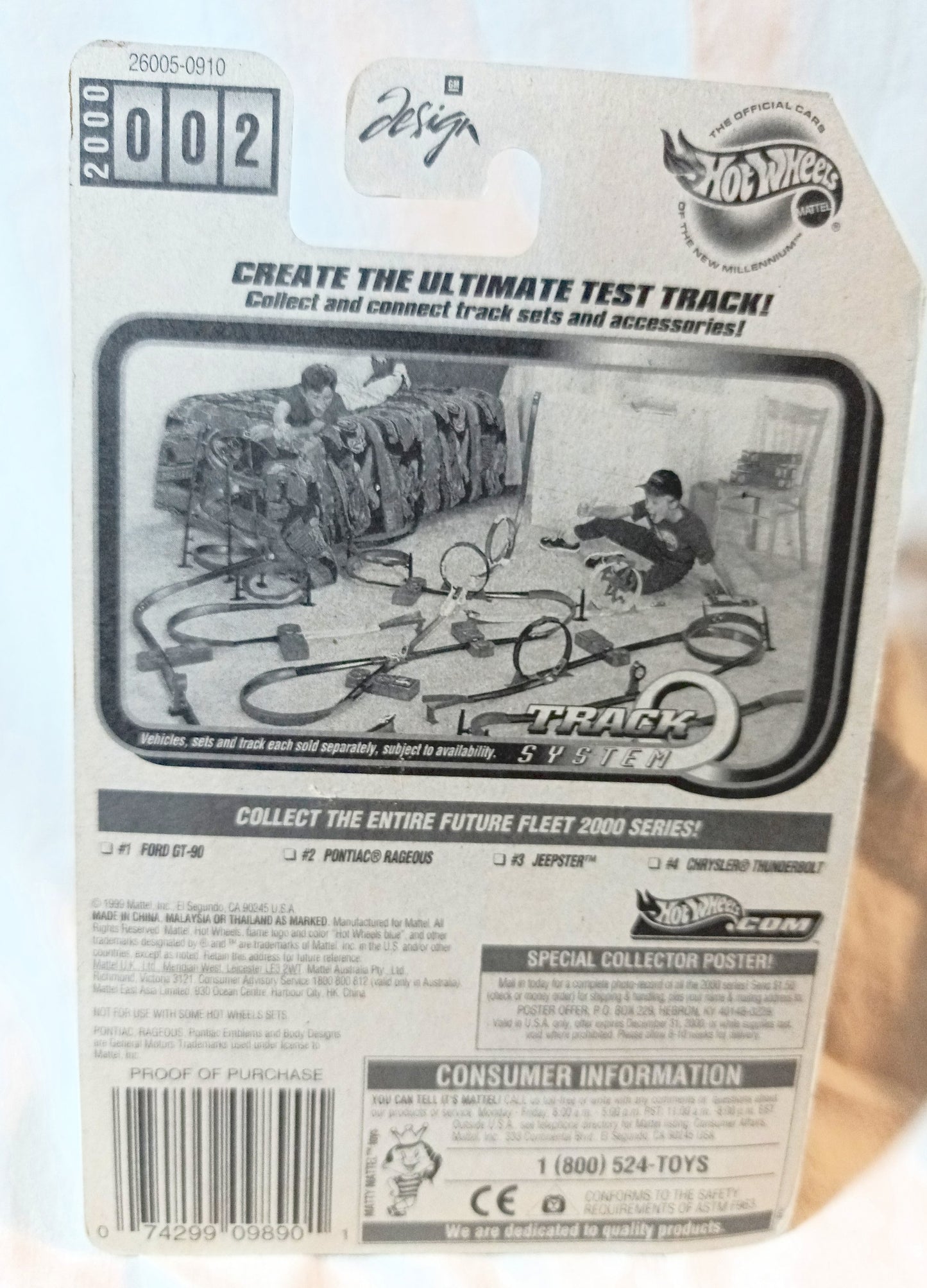 Hot Wheels Future Fleet 2000 #002 Pontiac Rageous Concept Car Malaysia - TulipStuff