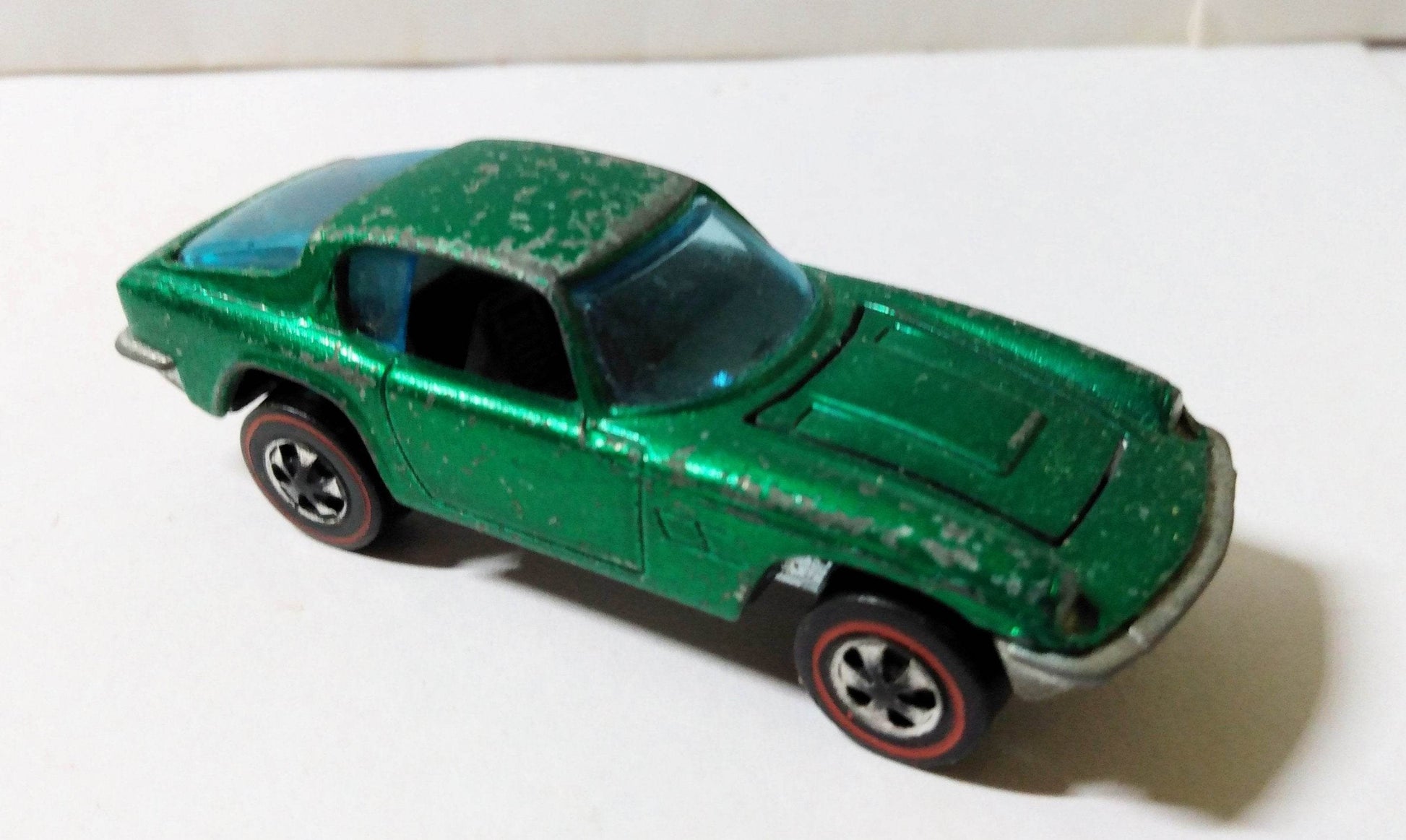 Hot Wheels Redline 6277 Maserati Mistral Hong Kong 1969 Green - TulipStuff