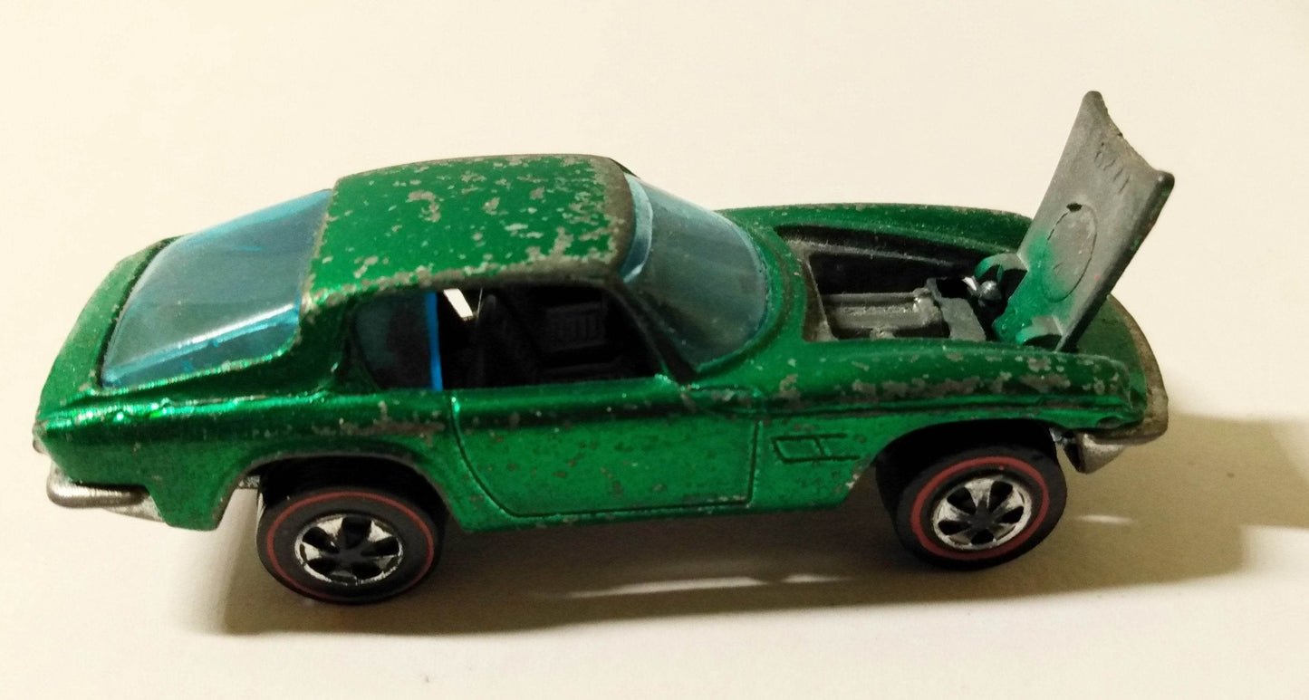 Hot Wheels Redline 6277 Maserati Mistral Hong Kong 1969 Green - TulipStuff