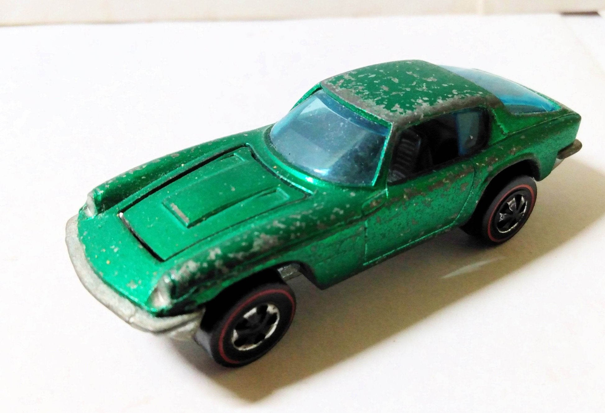 Hot Wheels Redline 6277 Maserati Mistral Hong Kong 1969 Green - TulipStuff