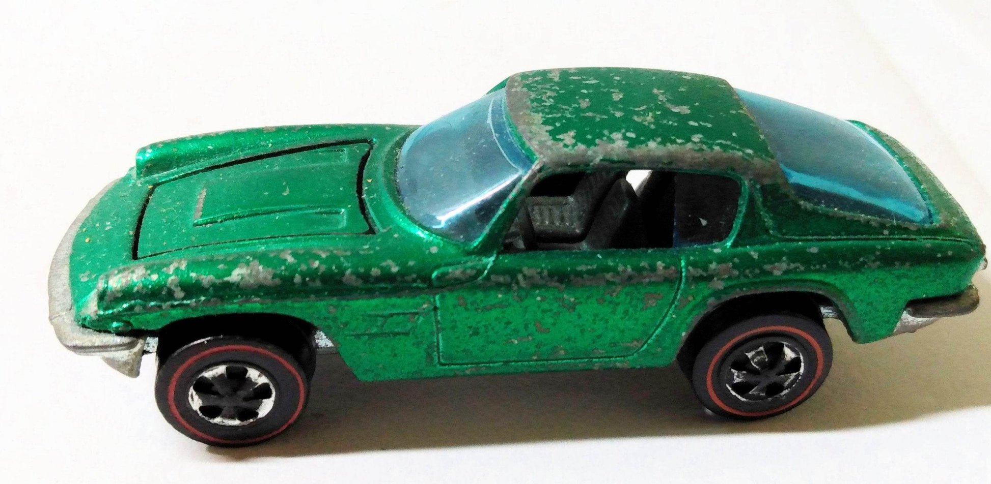 Hot Wheels Redline 6277 Maserati Mistral Hong Kong 1969 Green - TulipStuff