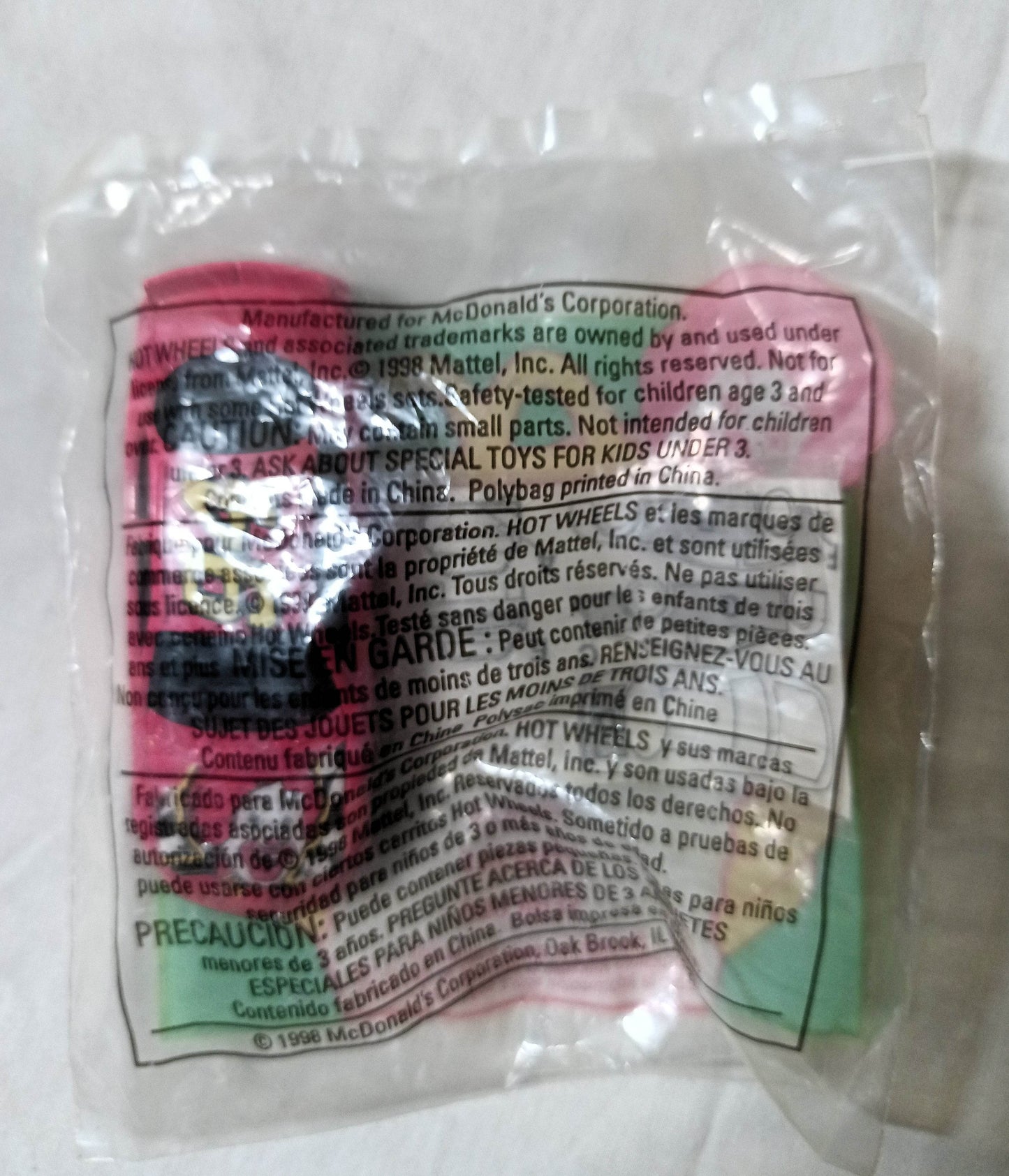 Hot Wheels Happy Meal McDonald's Ronald Nascar Vehicle Red 1998 - TulipStuff