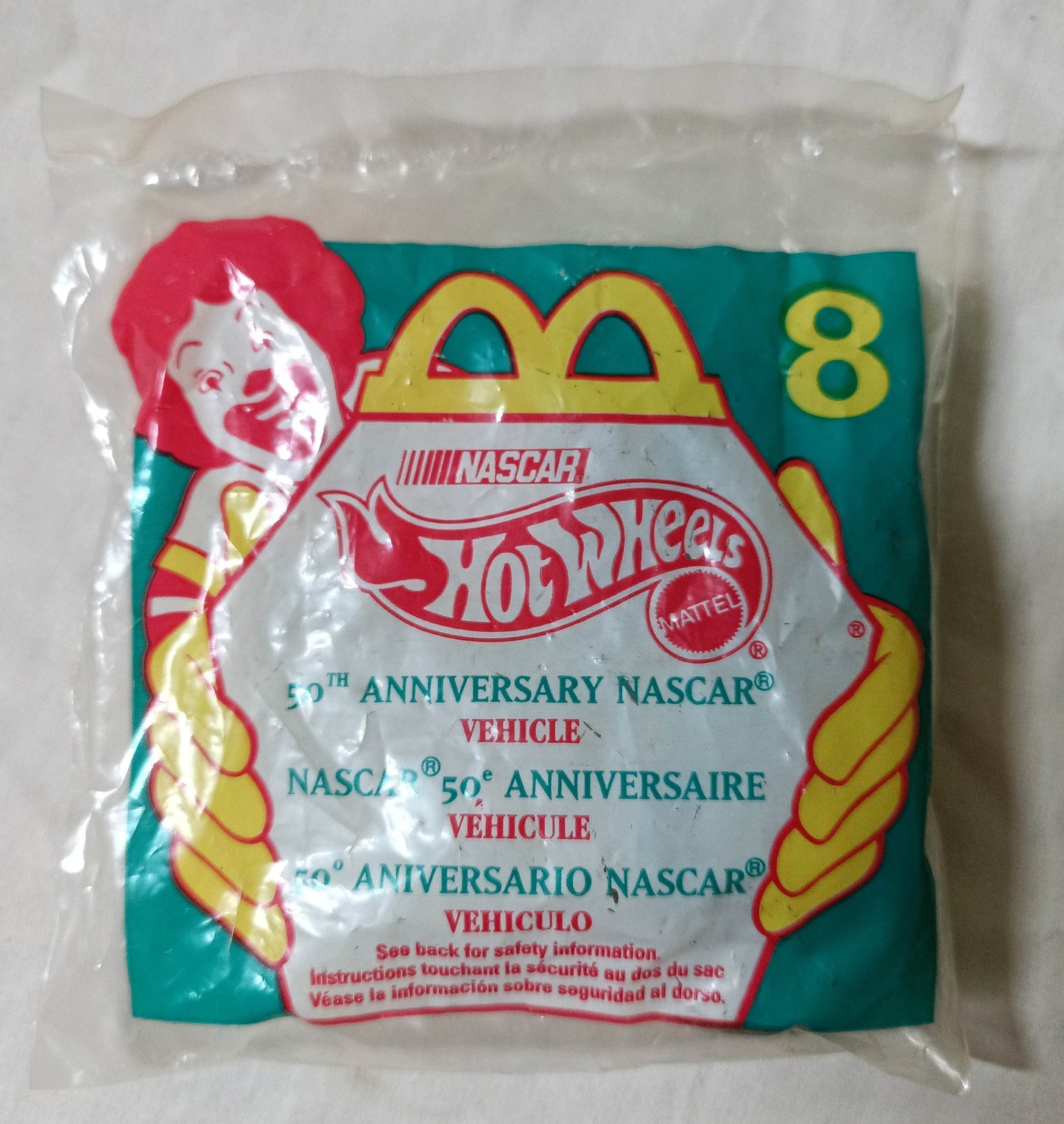 Hot Wheels Happy Meal McDonald's 50th Anniversary Nascar Vehicle 1998 - TulipStuff