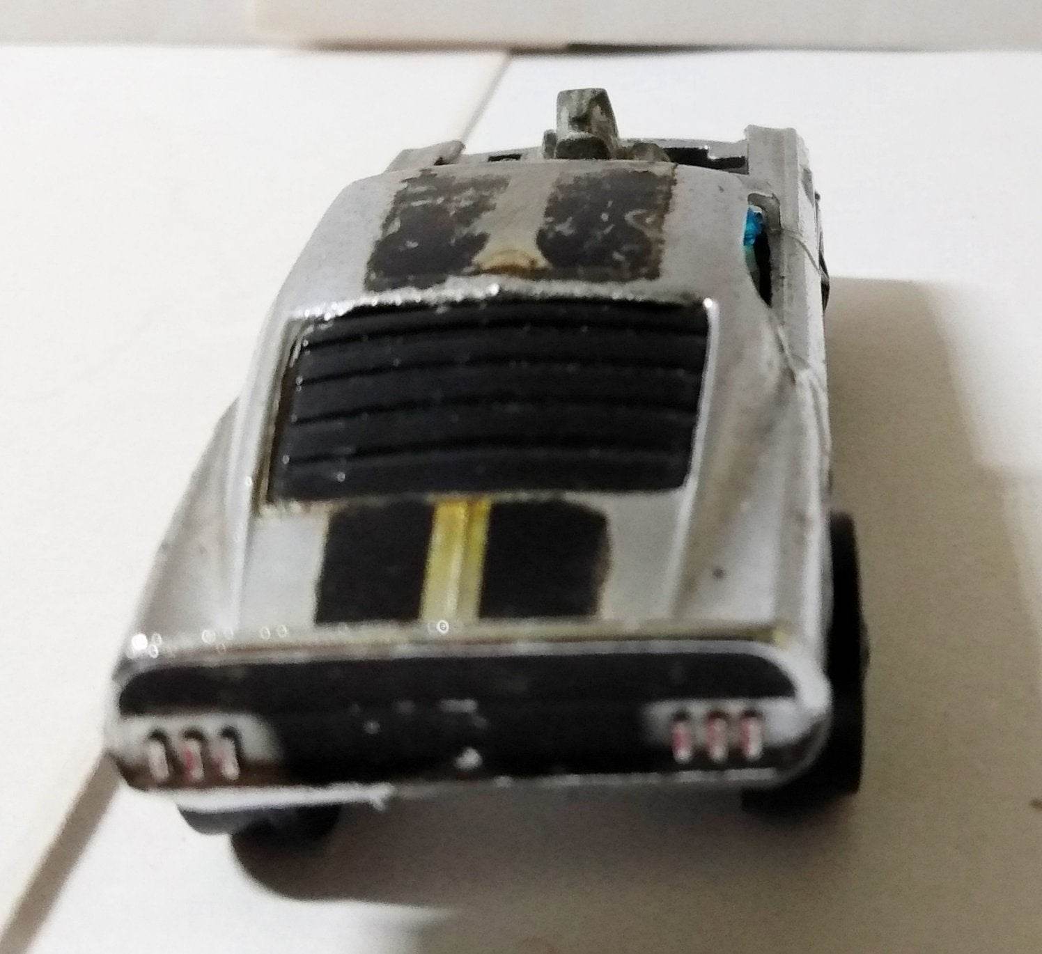 Hot Wheels Redline Club Car Ford Mustang Boss Hoss 302 #4 Chrome 1970 - TulipStuff