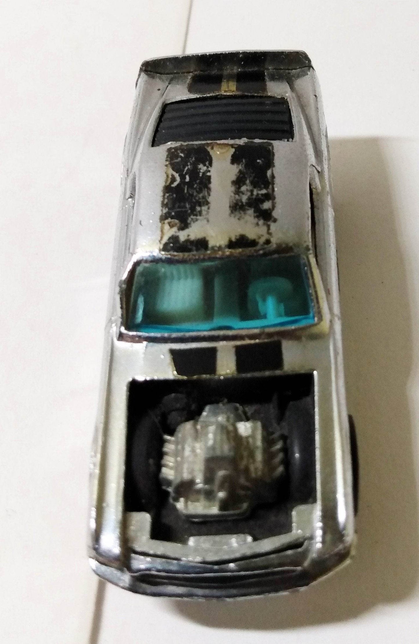 Hot Wheels Redline Club Car Ford Mustang Boss Hoss 302 #4 Chrome 1970 - TulipStuff