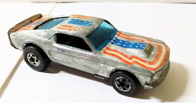 Hot Wheels Super Chrome Ford Mustang Stocker Stars & Stripes 1977 - TulipStuff