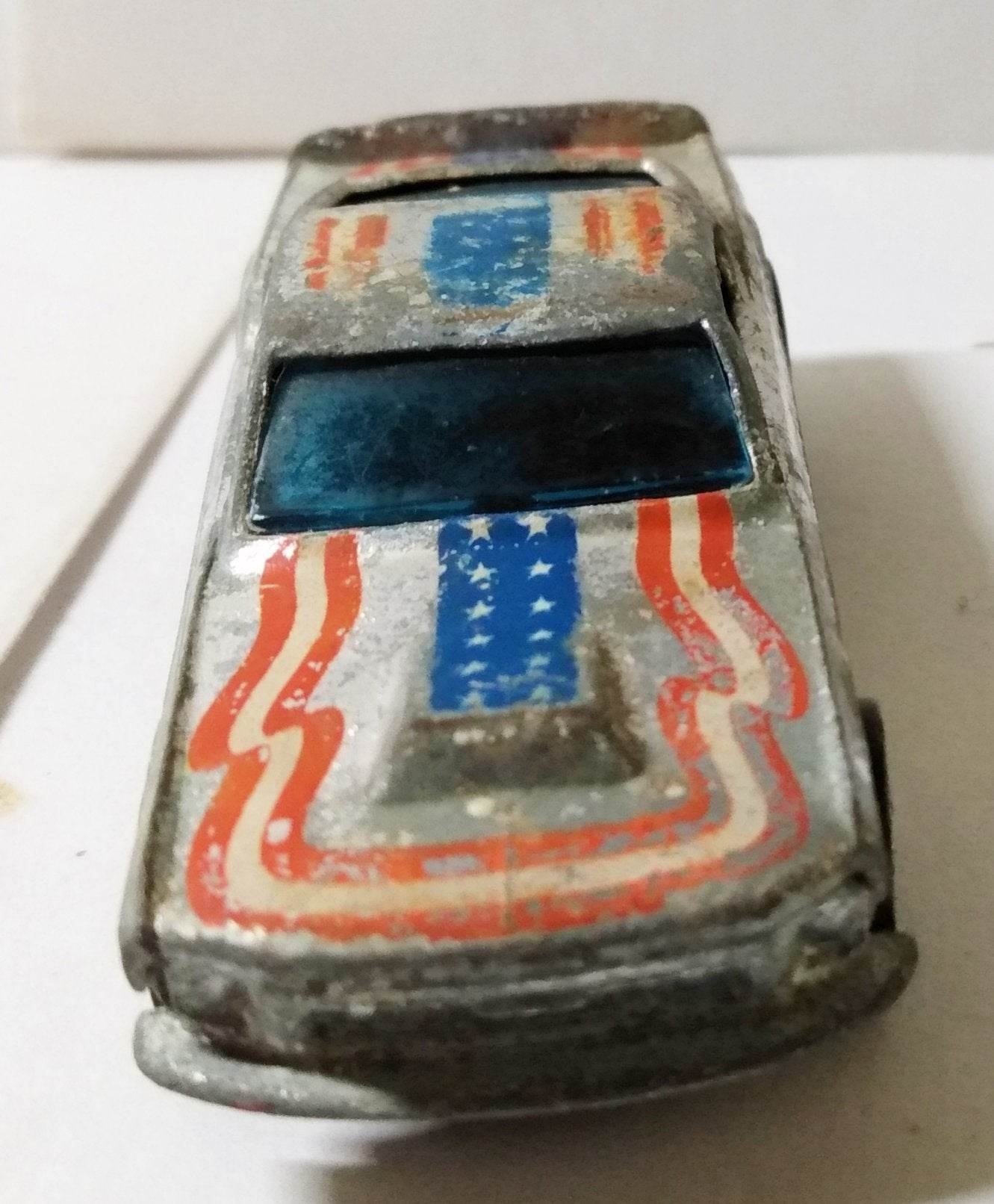 Hot Wheels Super Chrome Ford Mustang Stocker Stars & Stripes 1977 - TulipStuff