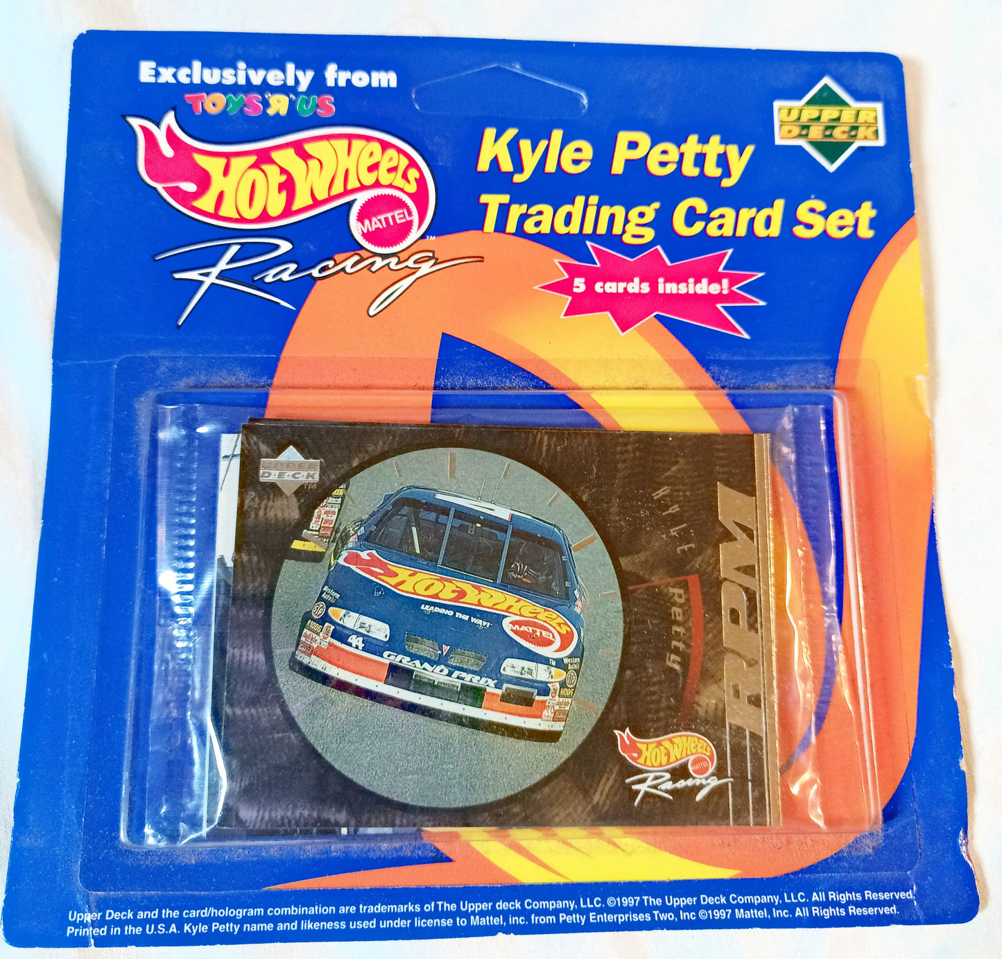 Hot Wheels Pro Racing Toys-R-Us Kyle Petty Upper Deck Trading Card Set - TulipStuff