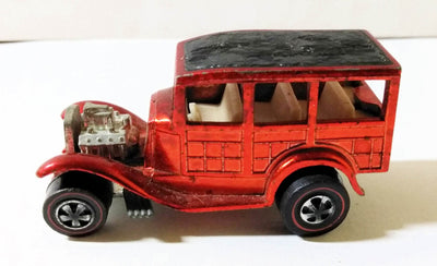 Hot Wheels Redline 6251 Classic '31 Ford Woody USA Red 1969 - TulipStuff