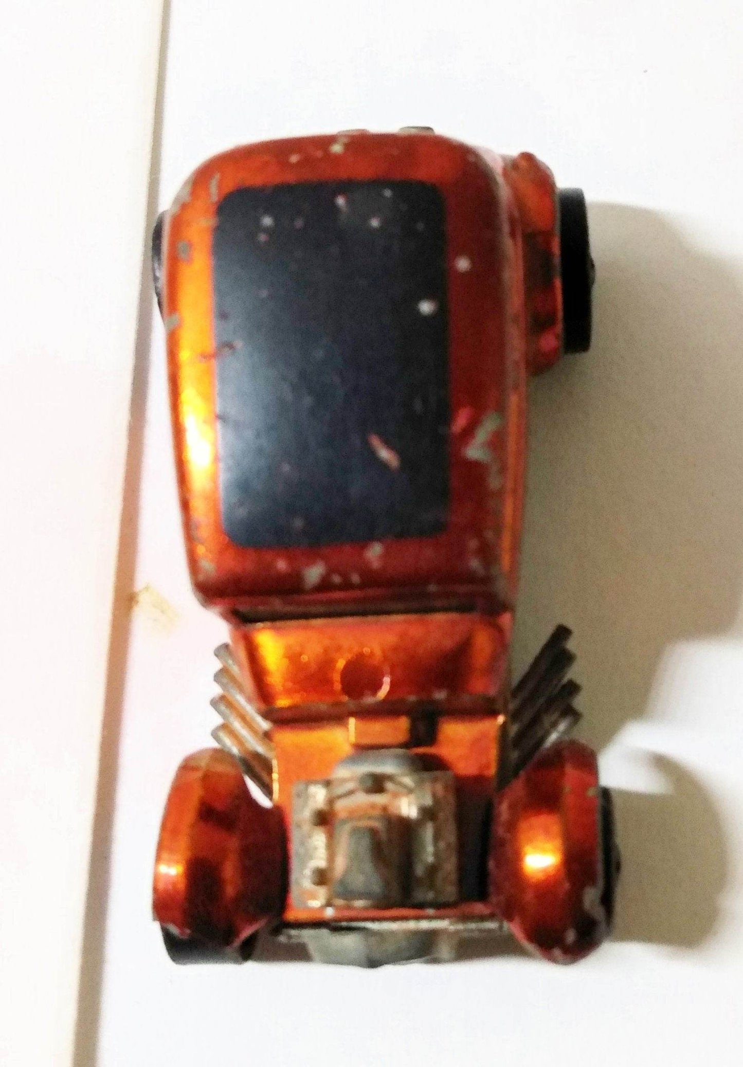 Hot Wheels Redline 6250 Classic '32 Ford Vicky Orange USA 1969 - TulipStuff