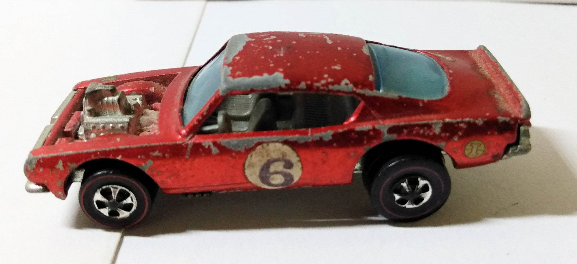 Hot Wheels Redline 6411 King Kuda Plymouth Barracuda Hong Kong 1970 - TulipStuff