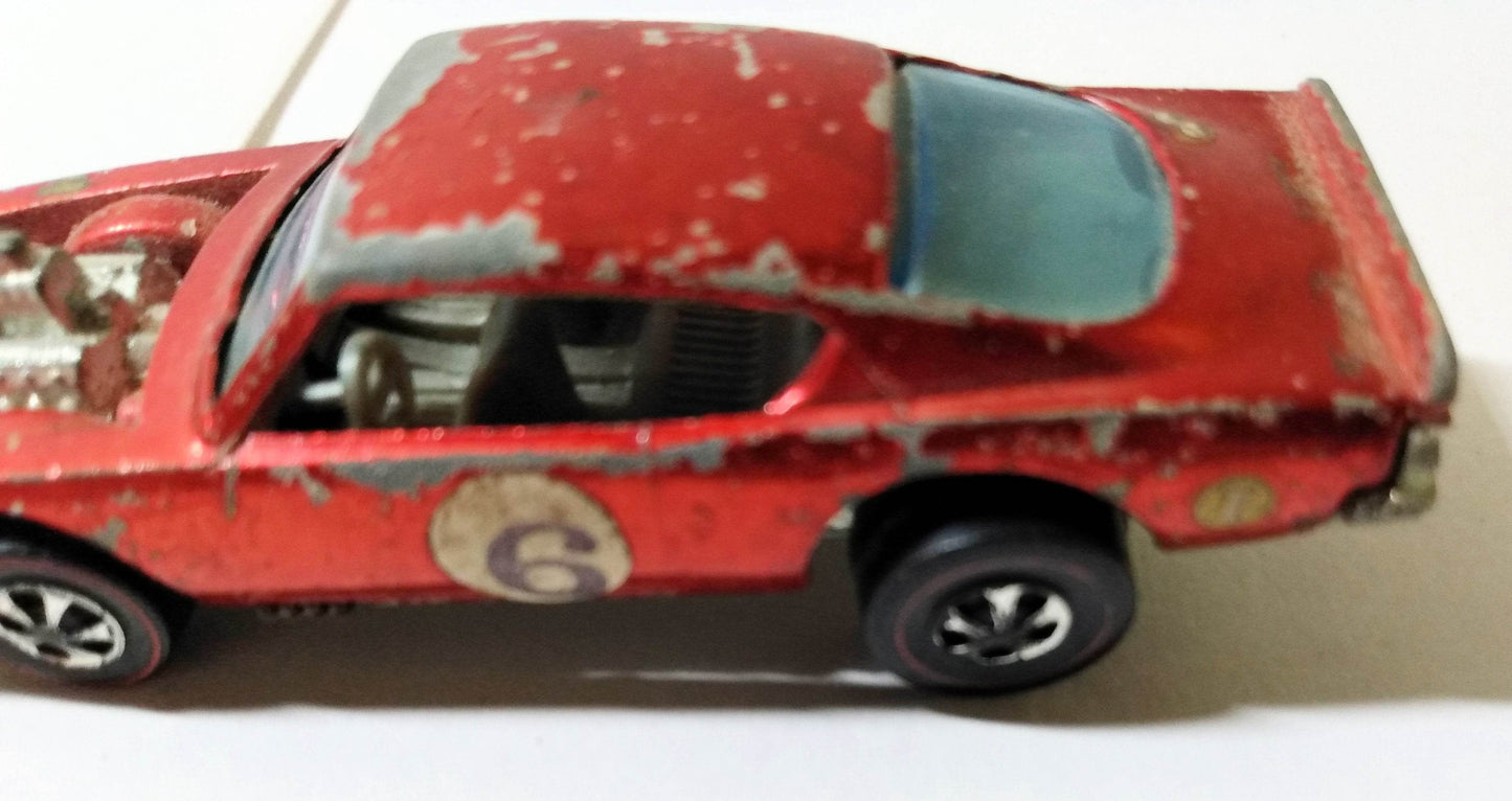 Hot Wheels Redline 6411 King Kuda Plymouth Barracuda Hong Kong 1970 - TulipStuff