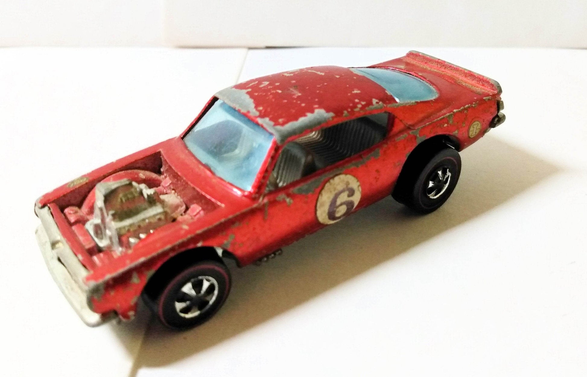 Hot Wheels Redline 6411 King Kuda Plymouth Barracuda Hong Kong 1970 - TulipStuff