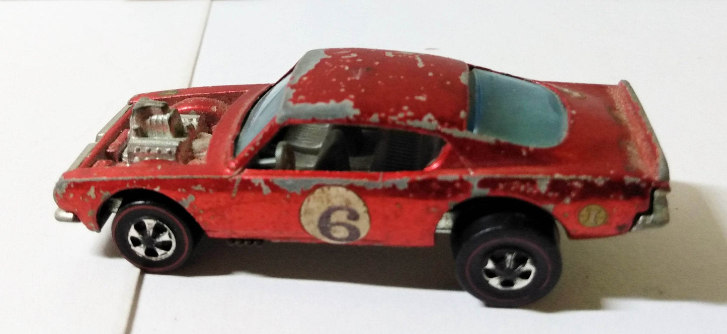 Hot Wheels Redline 6411 King Kuda Plymouth Barracuda Hong Kong 1970 - TulipStuff