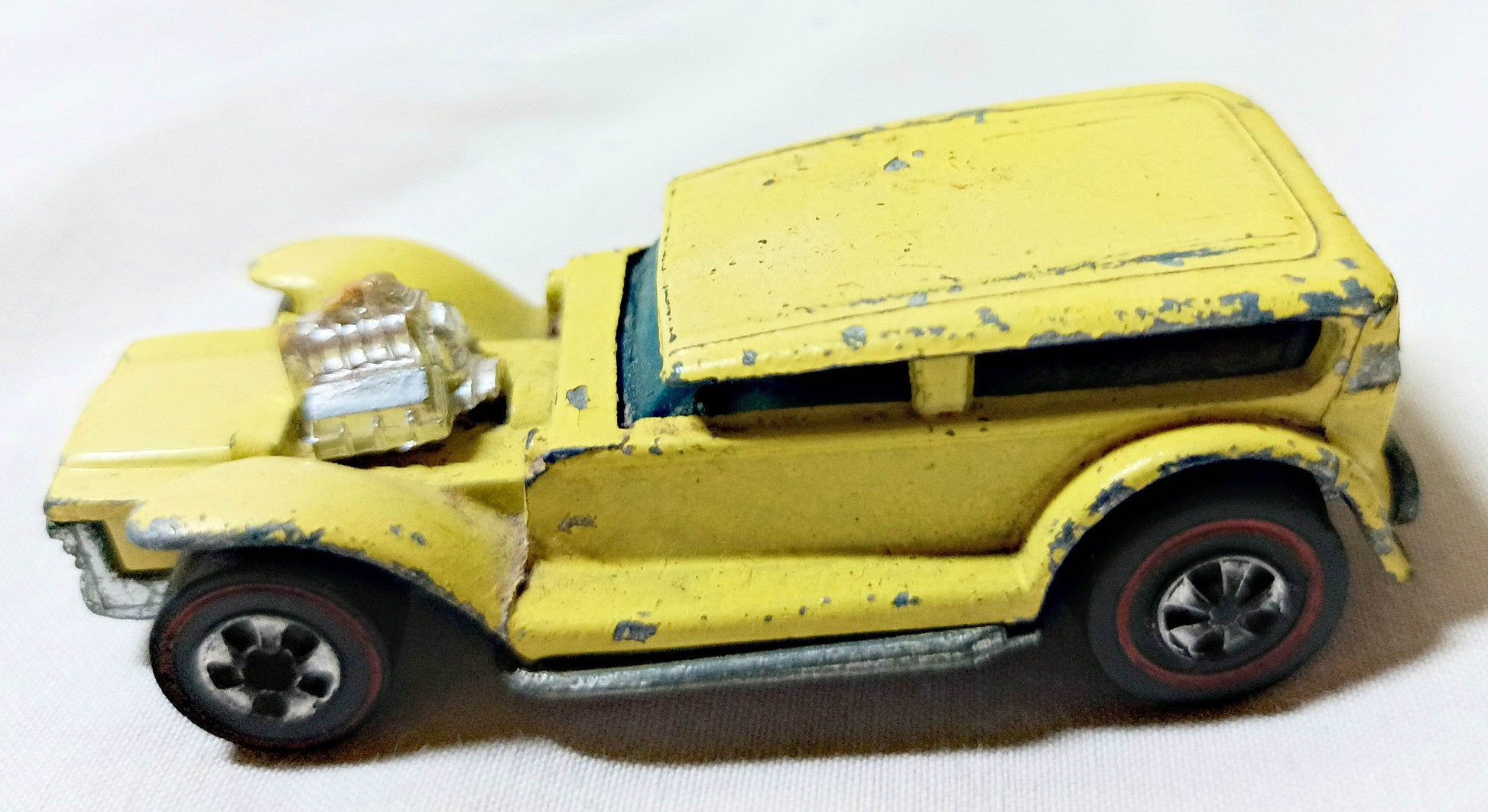 Hot Wheels Redline Prowler Hong Kong 1973 Yellow Demon Base - TulipStuff