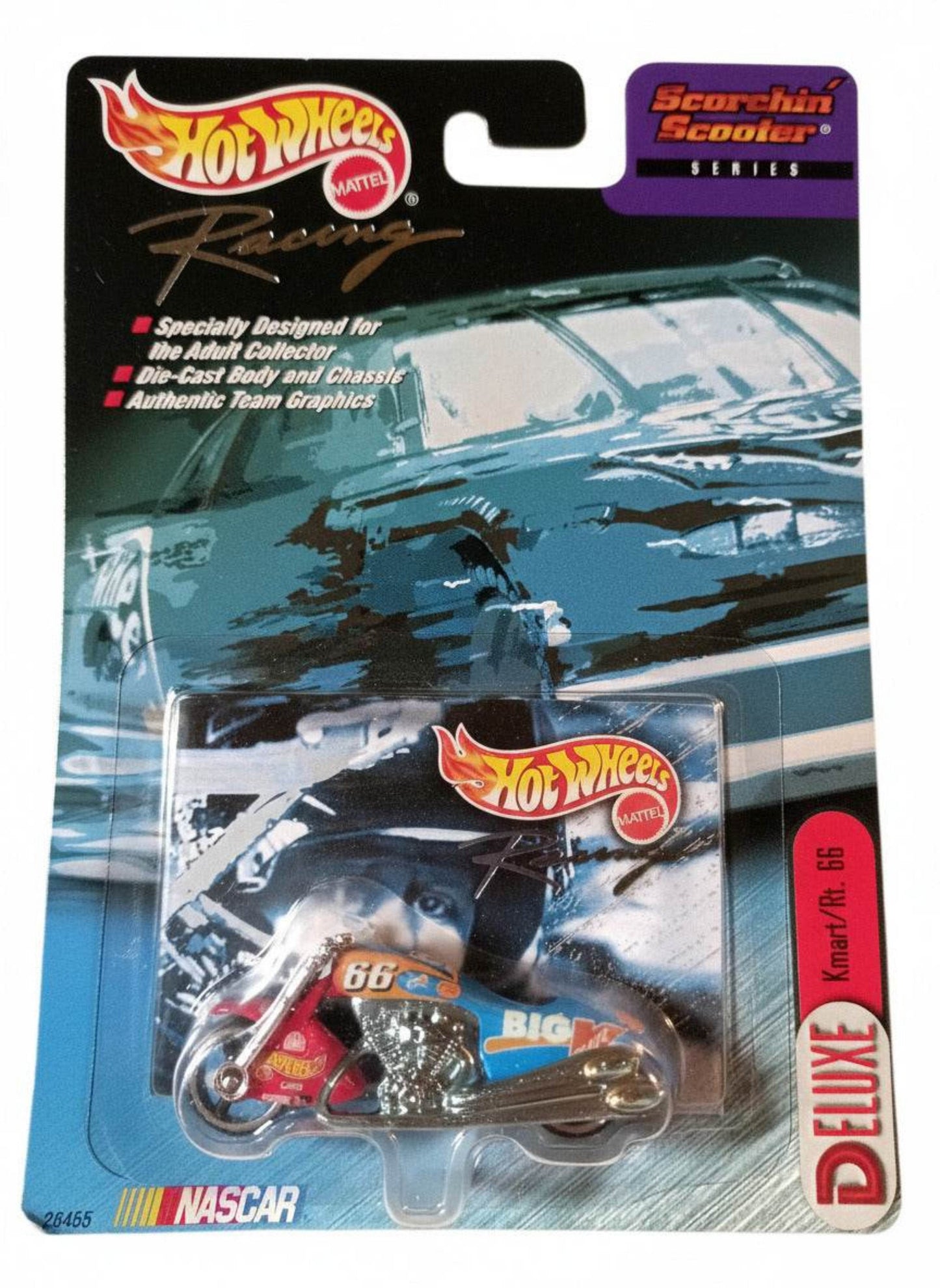 Hot Wheels Racing Deluxe Scorchin Scooter Series Kmart Route 66 1999 - TulipStuff