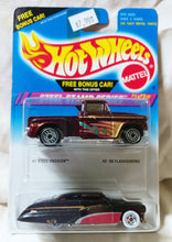 Load image into Gallery viewer, Hot Wheels Steel Stamp Series 2-Pack Steel Passion &#39;56 Flashsider Diecast Cars 1995 - TulipStuff
