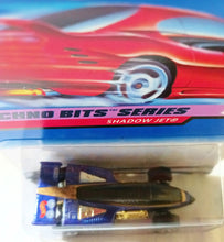 Load image into Gallery viewer, Hot Wheels Techno Bits Series Shadow Jet Collector #691 1998 Blue - TulipStuff
