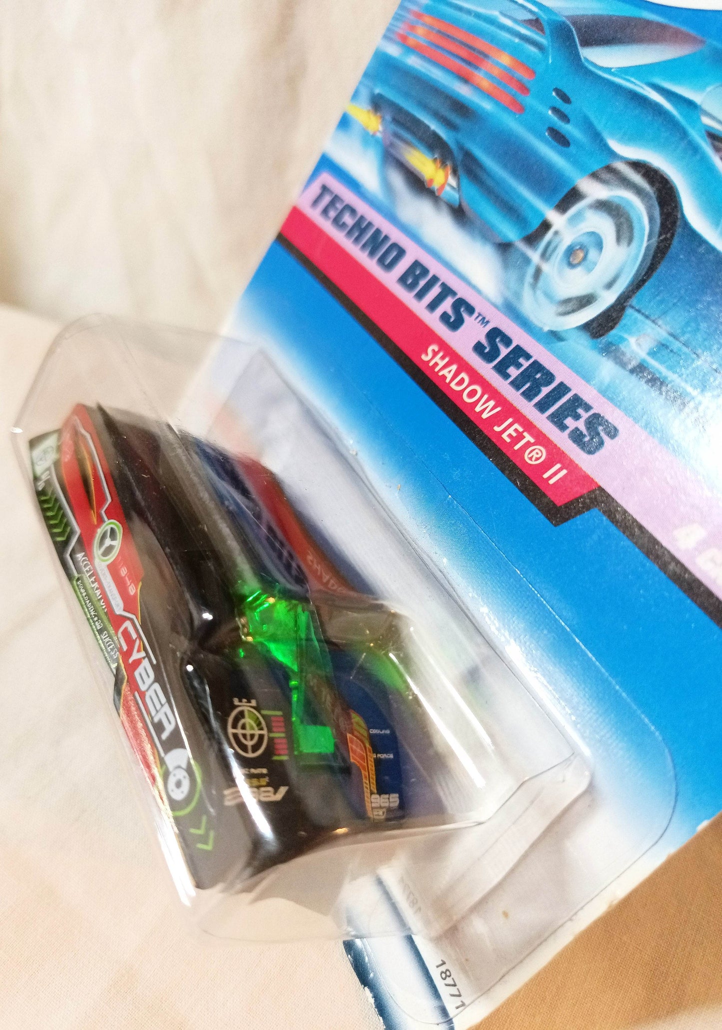 Hot Wheels Techno Bits Series Shadow Jet II Collector #689 1997 - TulipStuff