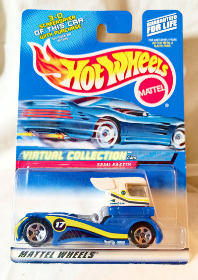 Hot Wheels Virtual Collection Semi-Fast Race Truck 2000 Collector #118 - TulipStuff