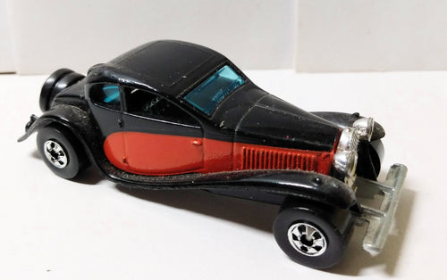 Hot Wheels #1696 '37 Bugatti Hong Kong 1981 black bw - TulipStuff