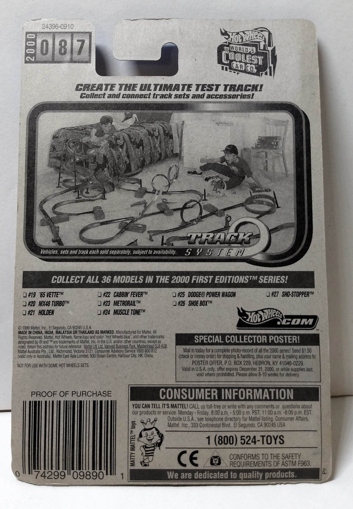 Hot Wheels 2000 First Editions Sho-stopper Concept Car #087 pr5 - TulipStuff