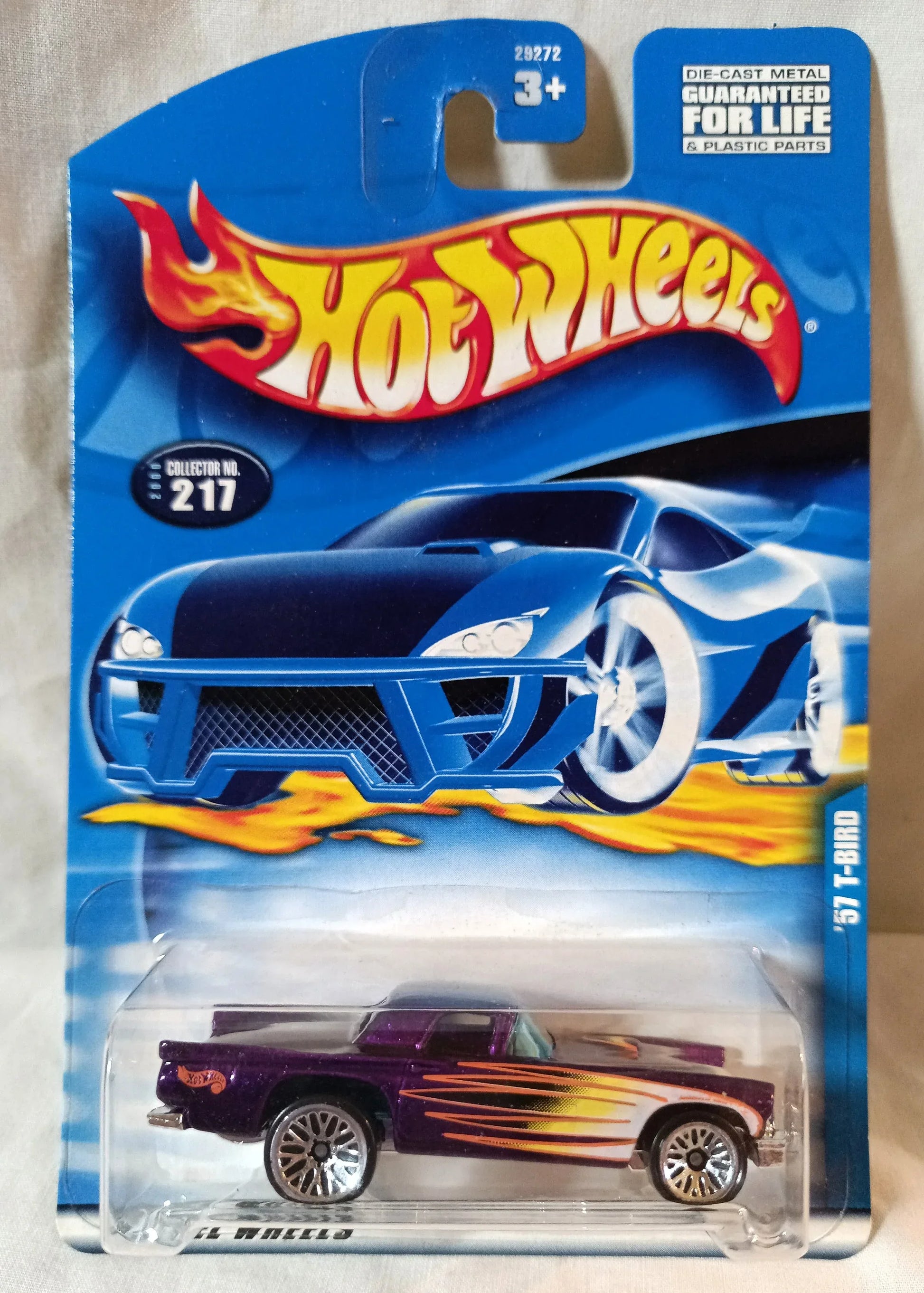 Hot Wheels 2000 Collector #217 '57 T-Bird Ford Thunderbird - TulipStuff