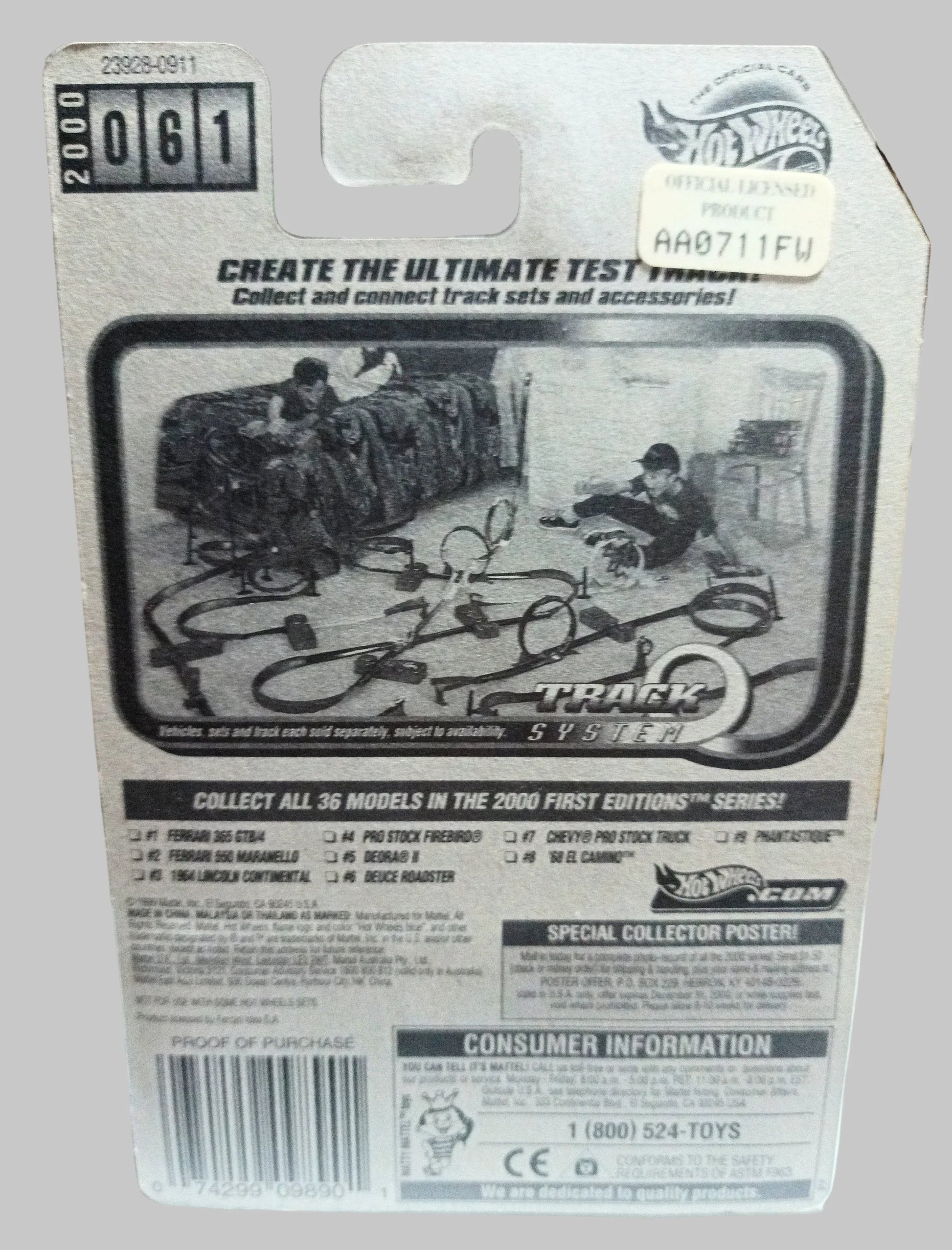 Hot Wheels 2000 First Editions Ferrari 365 GTB/4 Collector #061 - TulipStuff