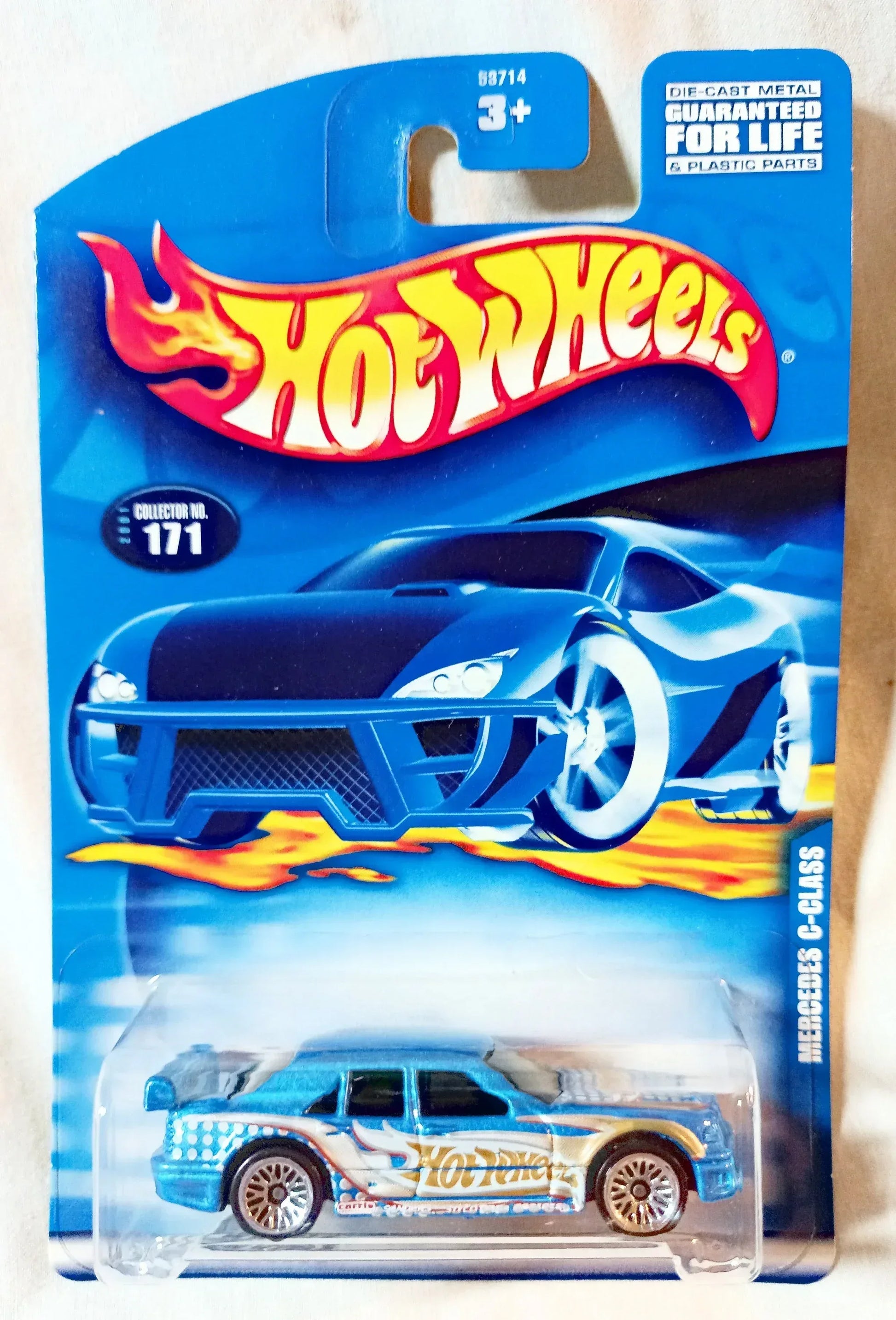 Hot Wheels 2001 Collector #171 Mercedes C-Class Diecast Luxury Car - TulipStuff