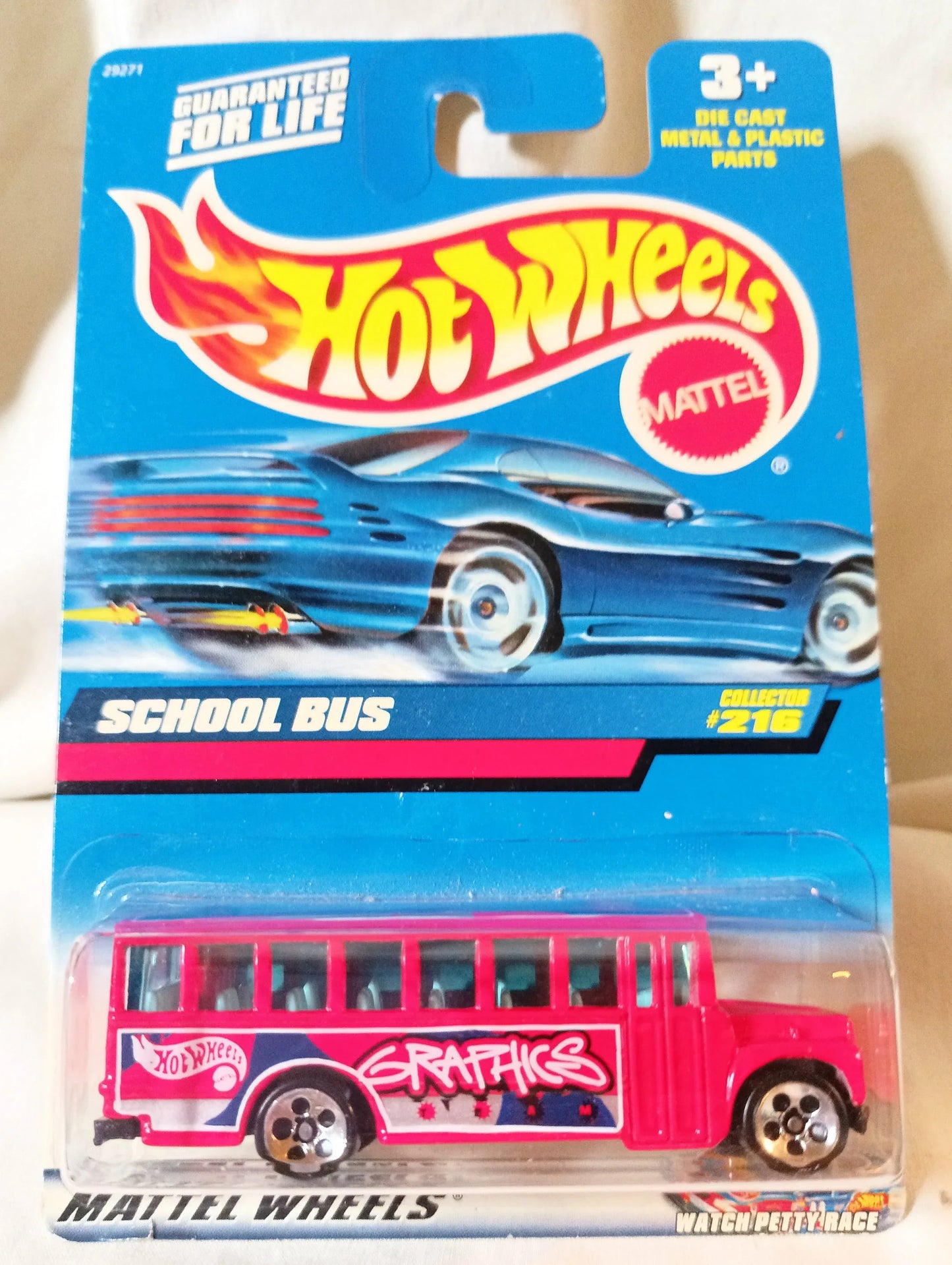 Hot Wheels 2000 Collector #216 Red School Bus - TulipStuff