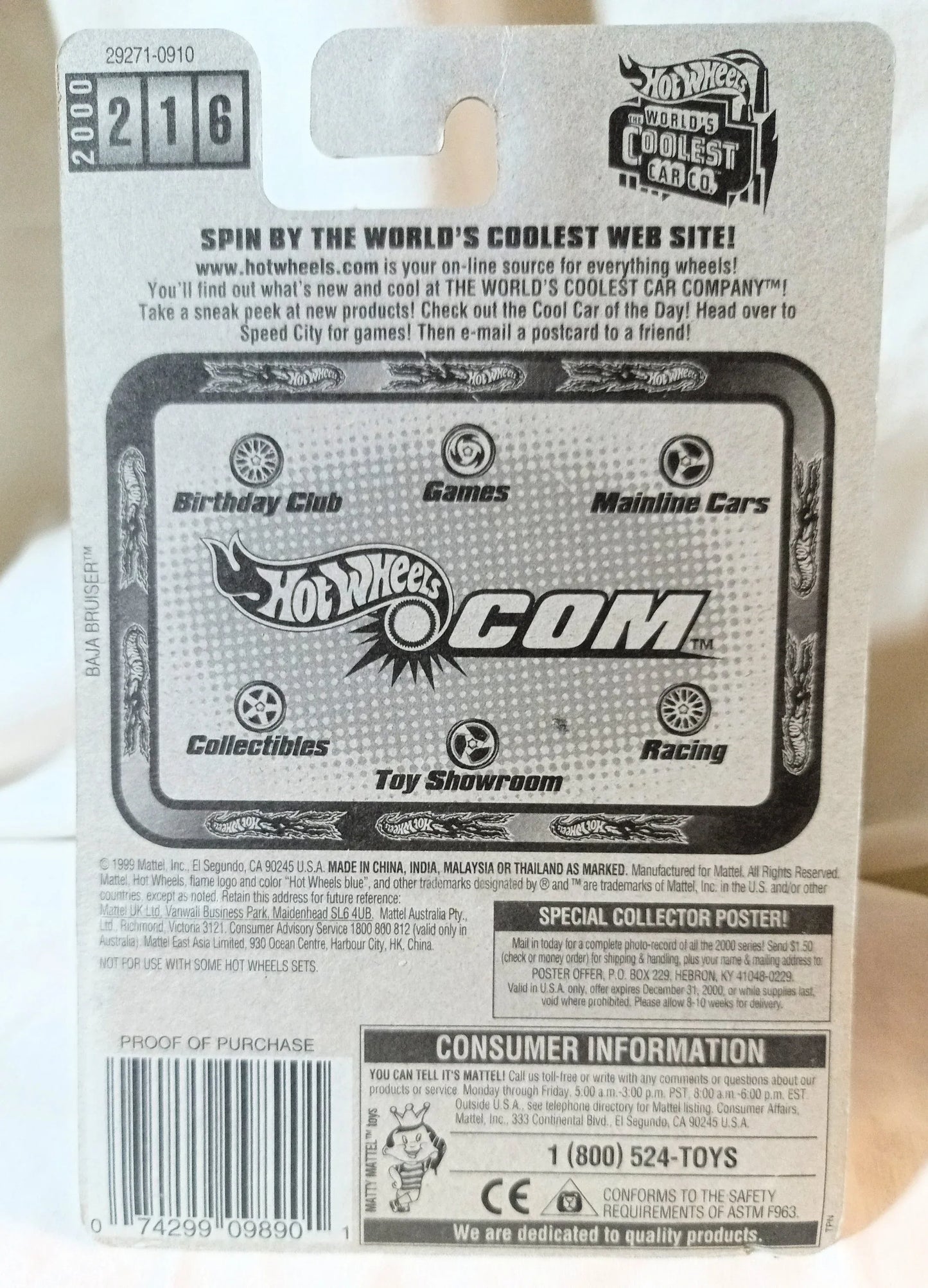 Hot Wheels 2000 Collector #216 Red School Bus - TulipStuff