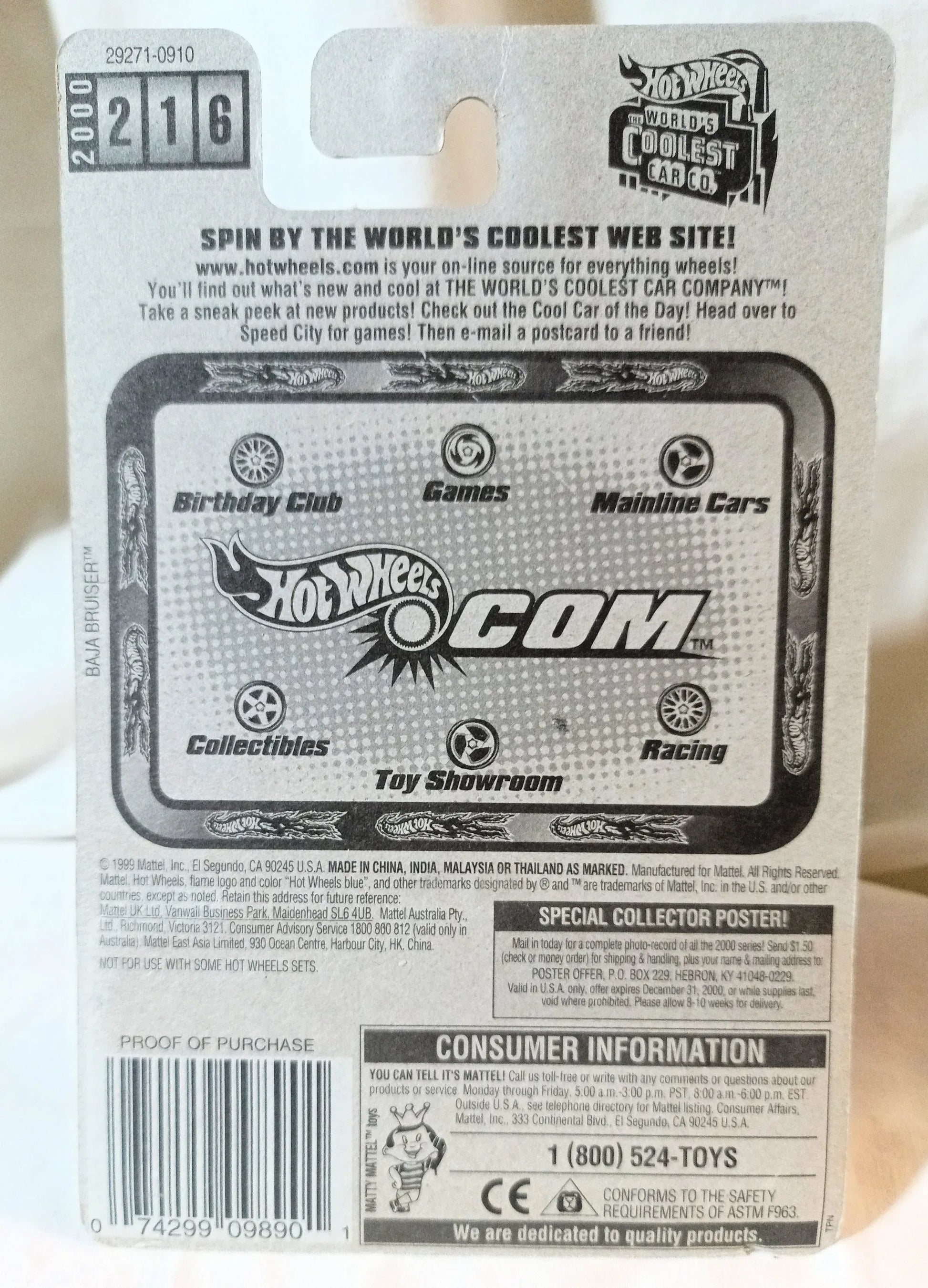 Hot Wheels 2000 Collector #216 Red School Bus - TulipStuff