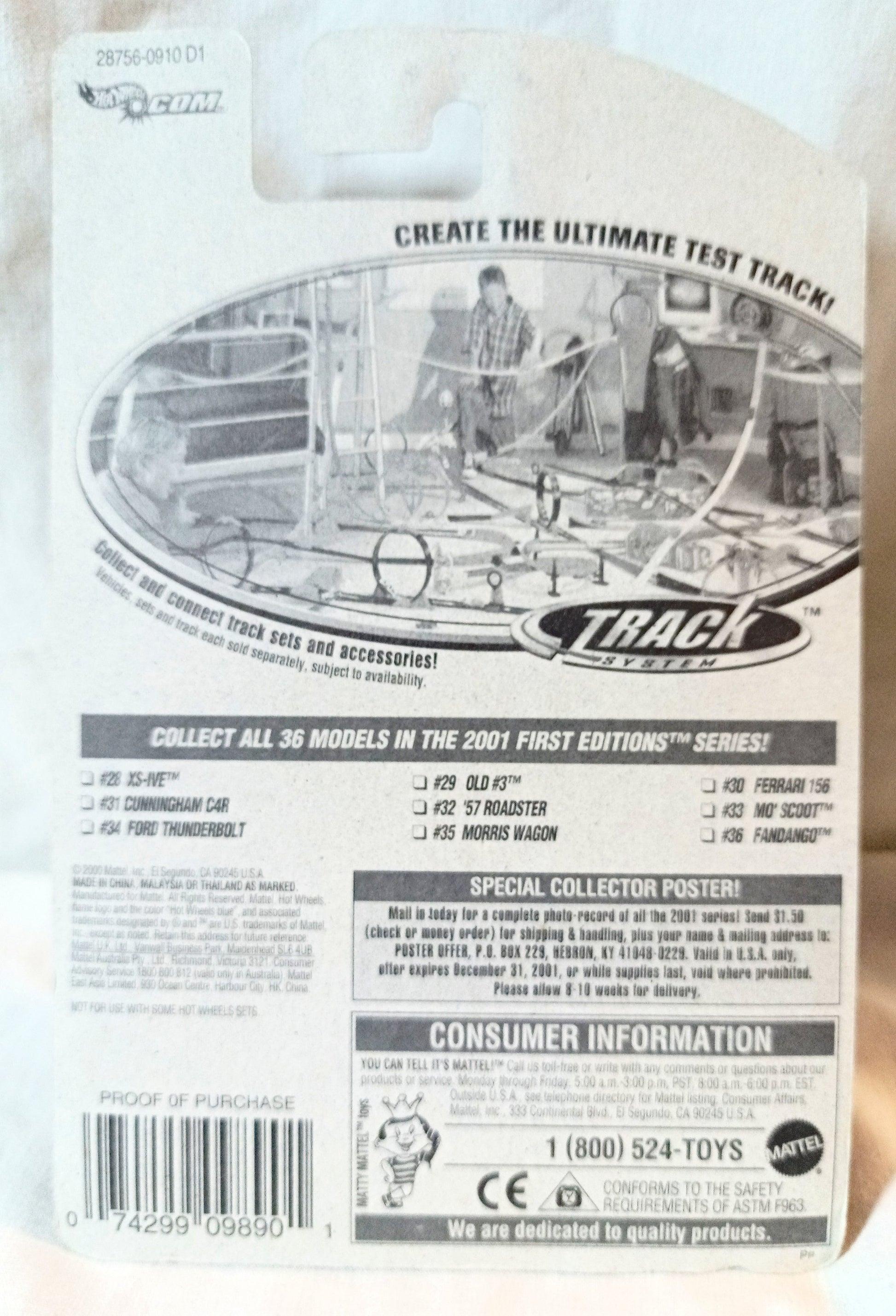 Hot Wheels 2001 First Editions Fandango Panel Van Collector #048 - TulipStuff