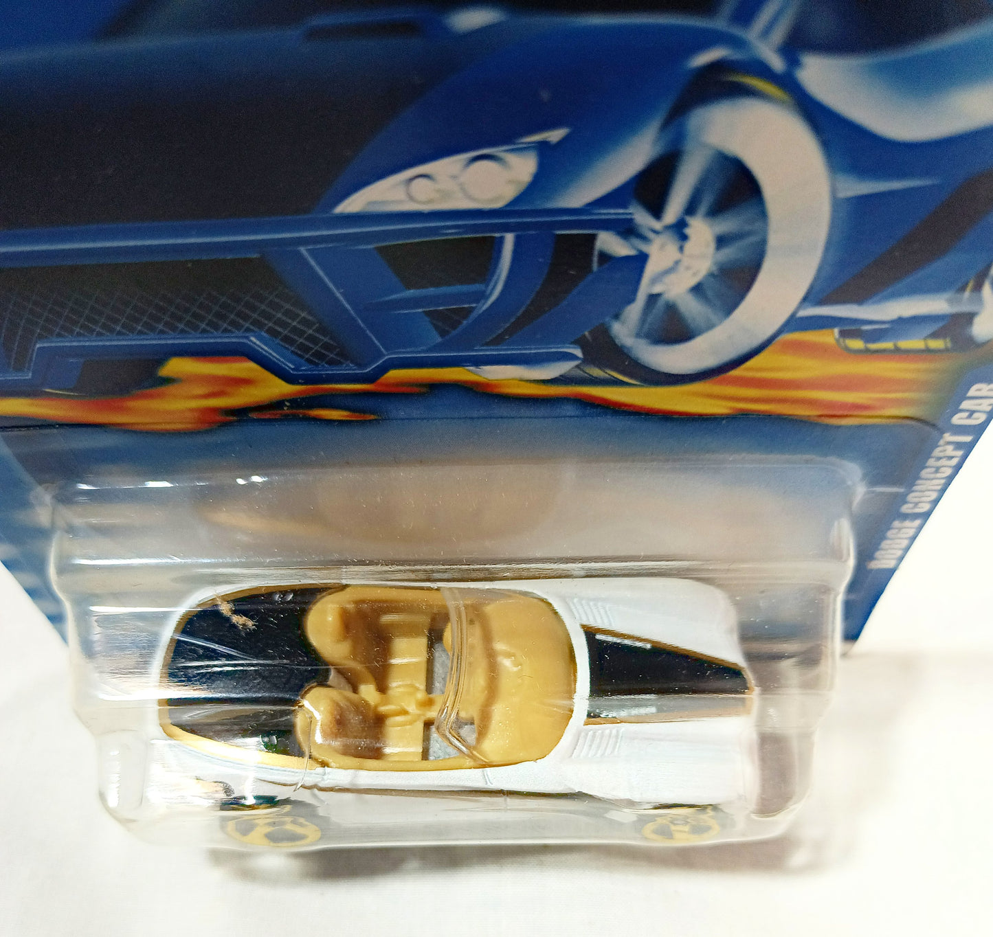 Hot Wheels 2000 Collector #167 Dodge Concept Car White Gold - TulipStuff