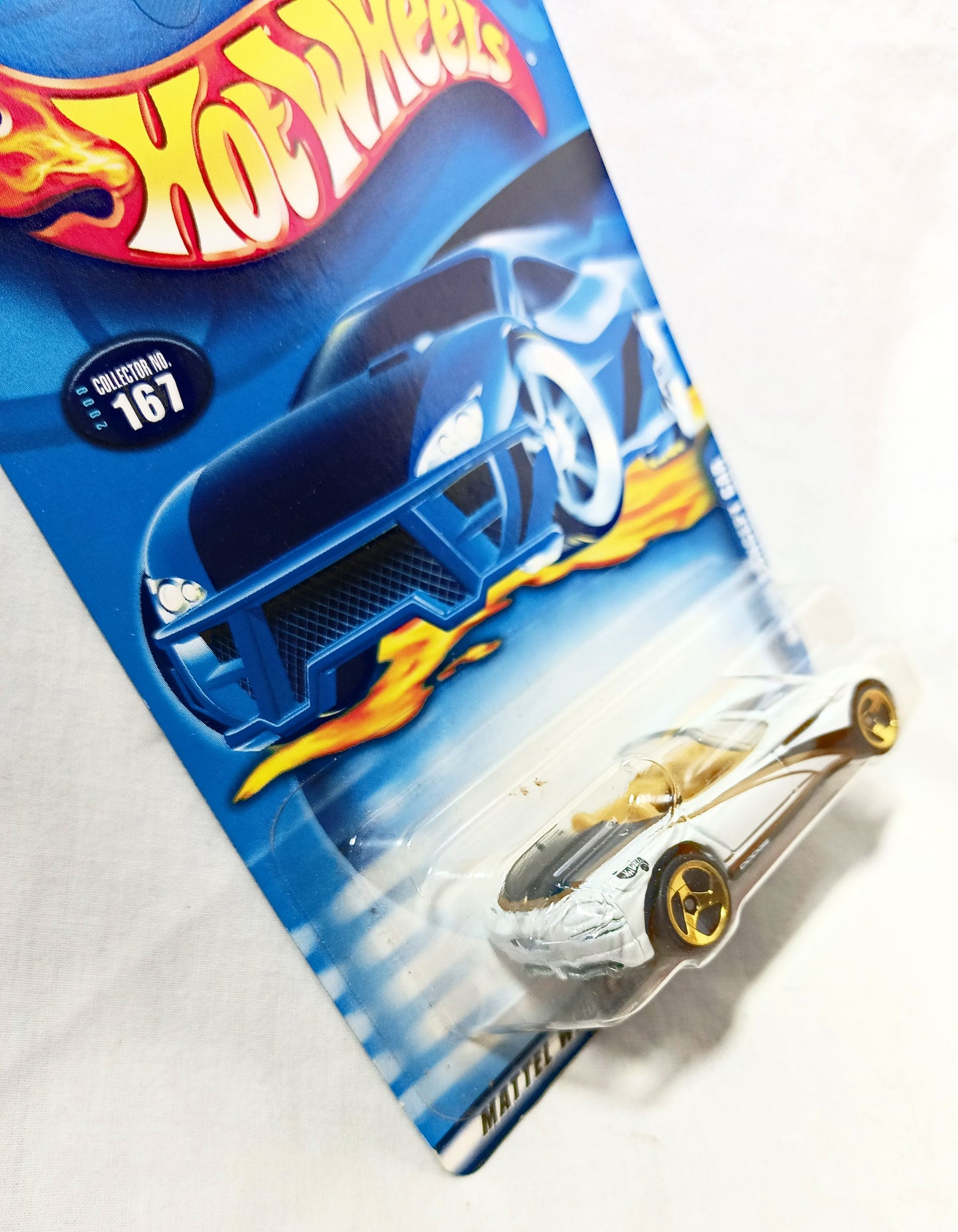 Hot Wheels 2000 Collector #167 Dodge Concept Car White Gold - TulipStuff