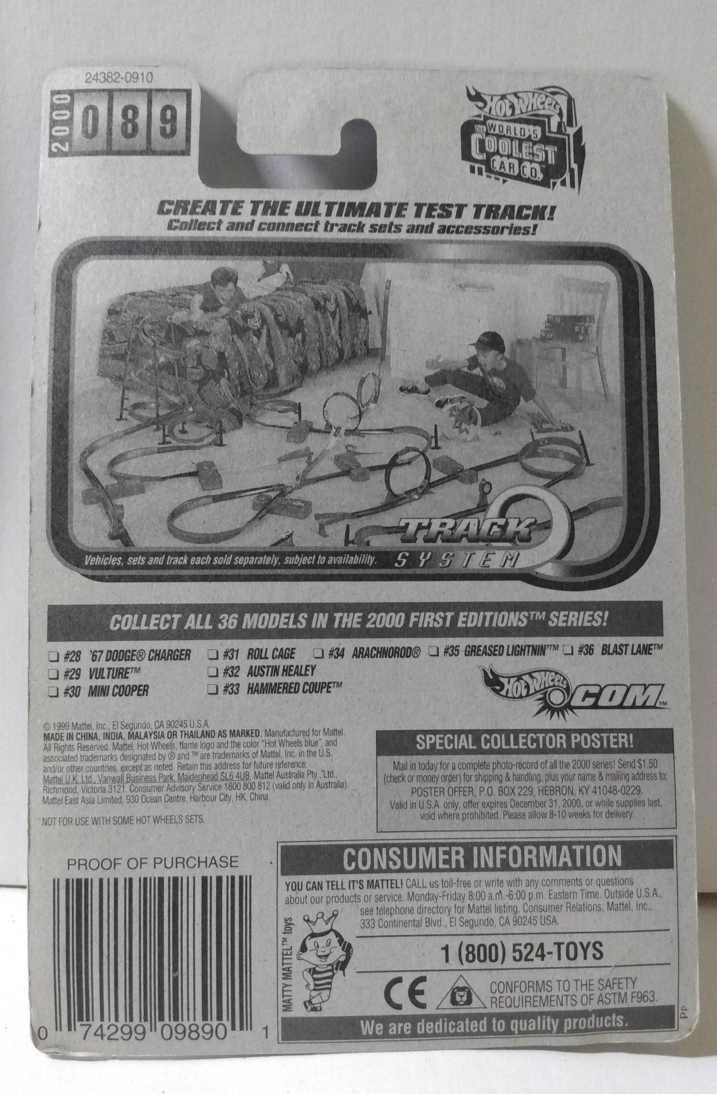 Hot Wheels 2000 First Editions Vulture Collector #089 Diecast Car PR5 - TulipStuff