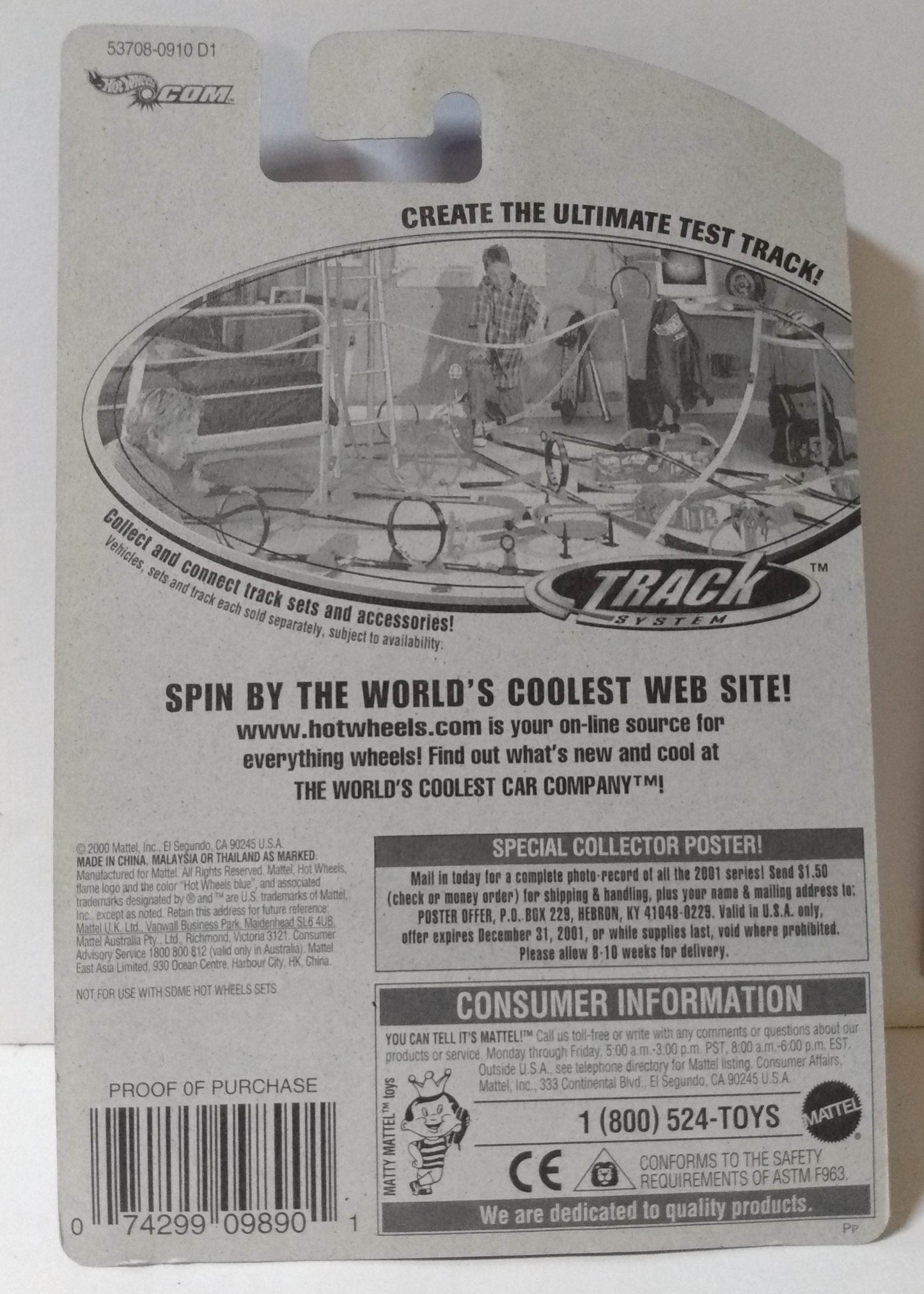 Hot Wheels 2001 Collector #165 Flashfire Futuristic Sports Car - TulipStuff