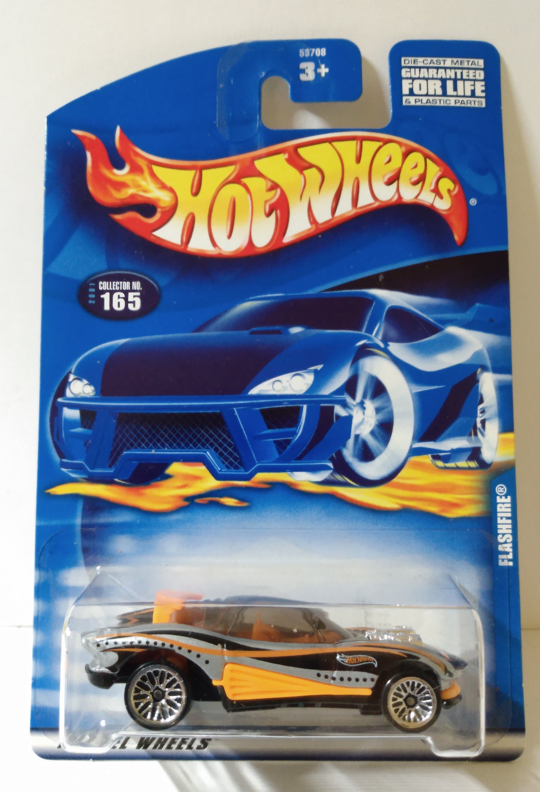 Hot Wheels 2001 Collector #165 Flashfire Futuristic Sports Car - TulipStuff