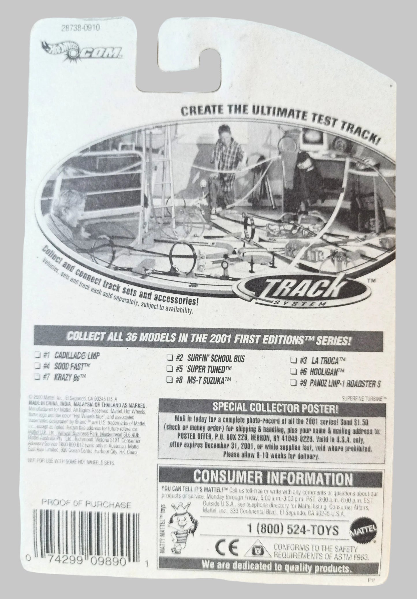 Hot Wheels 2001 First Editions Super Tuned Pickup Truck Collector #017 - TulipStuff