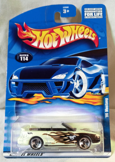 Hot Wheels 2001 Collector #114 Ford '96 Mustang GT Convertible 3sp - TulipStuff