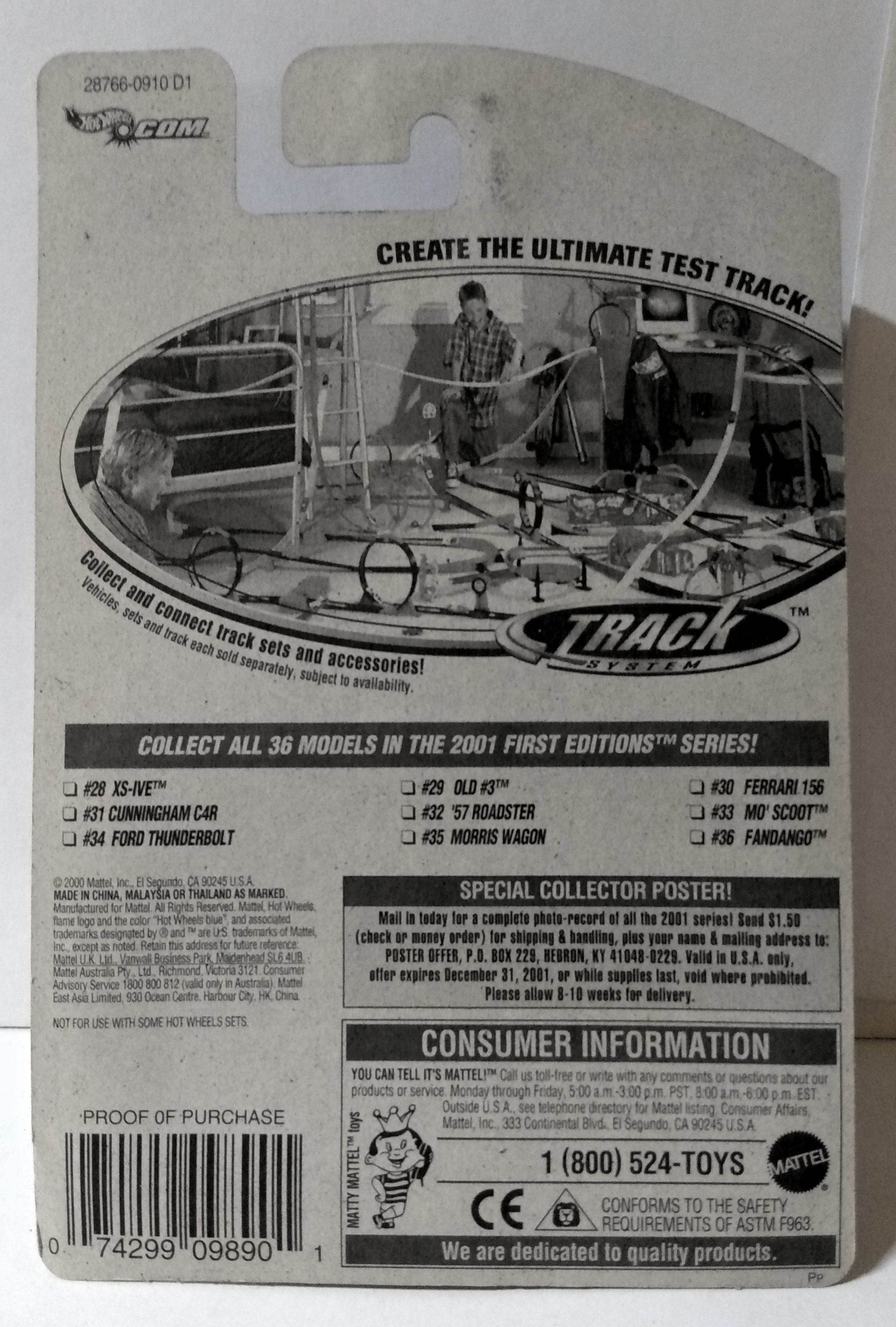 Hot Wheels 2001 First Editions Mo' Scoot Scooter Collector #045 - TulipStuff