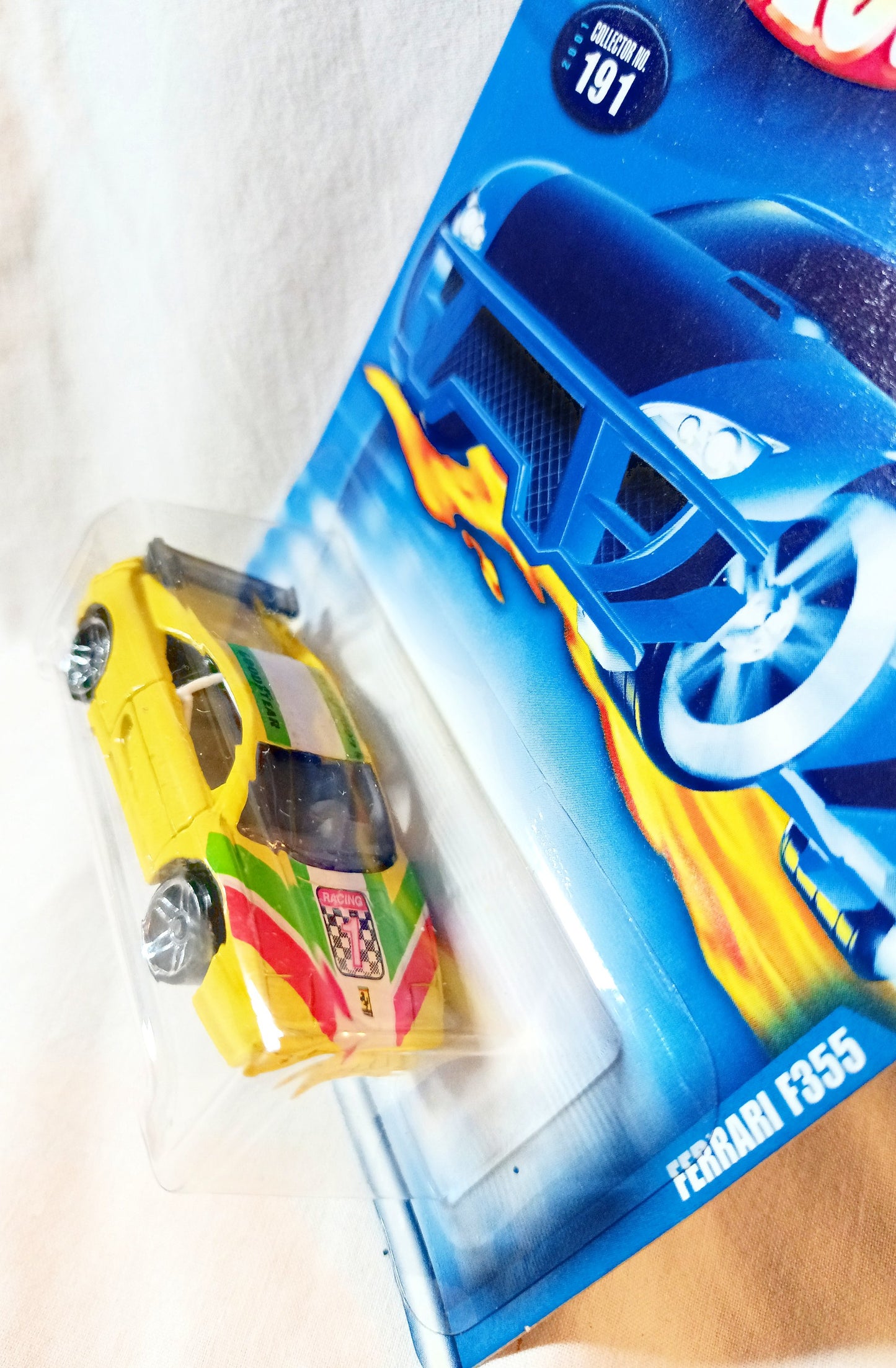 Hot Wheels 2001 Collector #191 Ferrari F355 Challenge Racing Car - TulipStuff