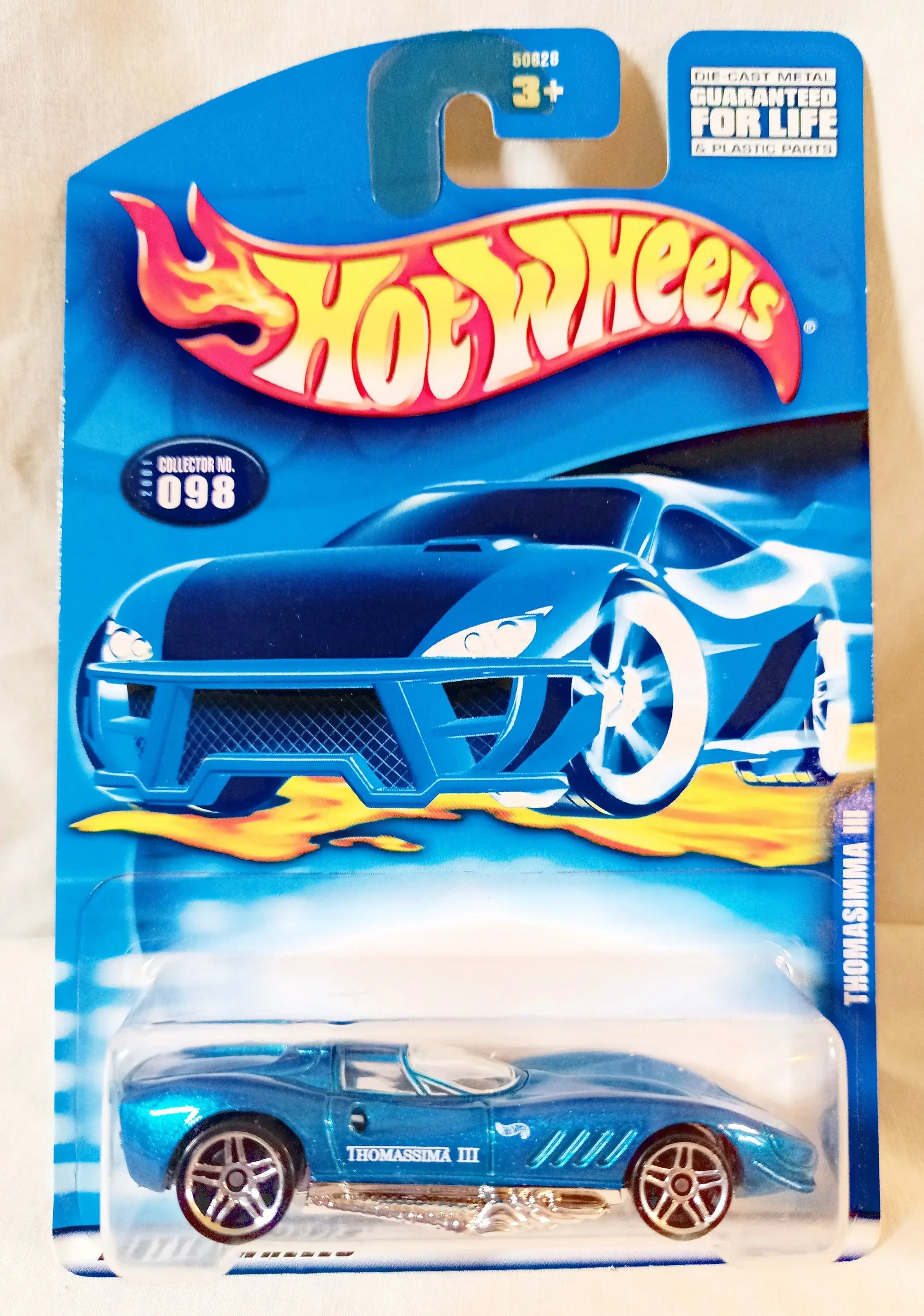 Hot Wheels 2001 Collector #098 Thomasimma III Sports Car Blue - TulipStuff