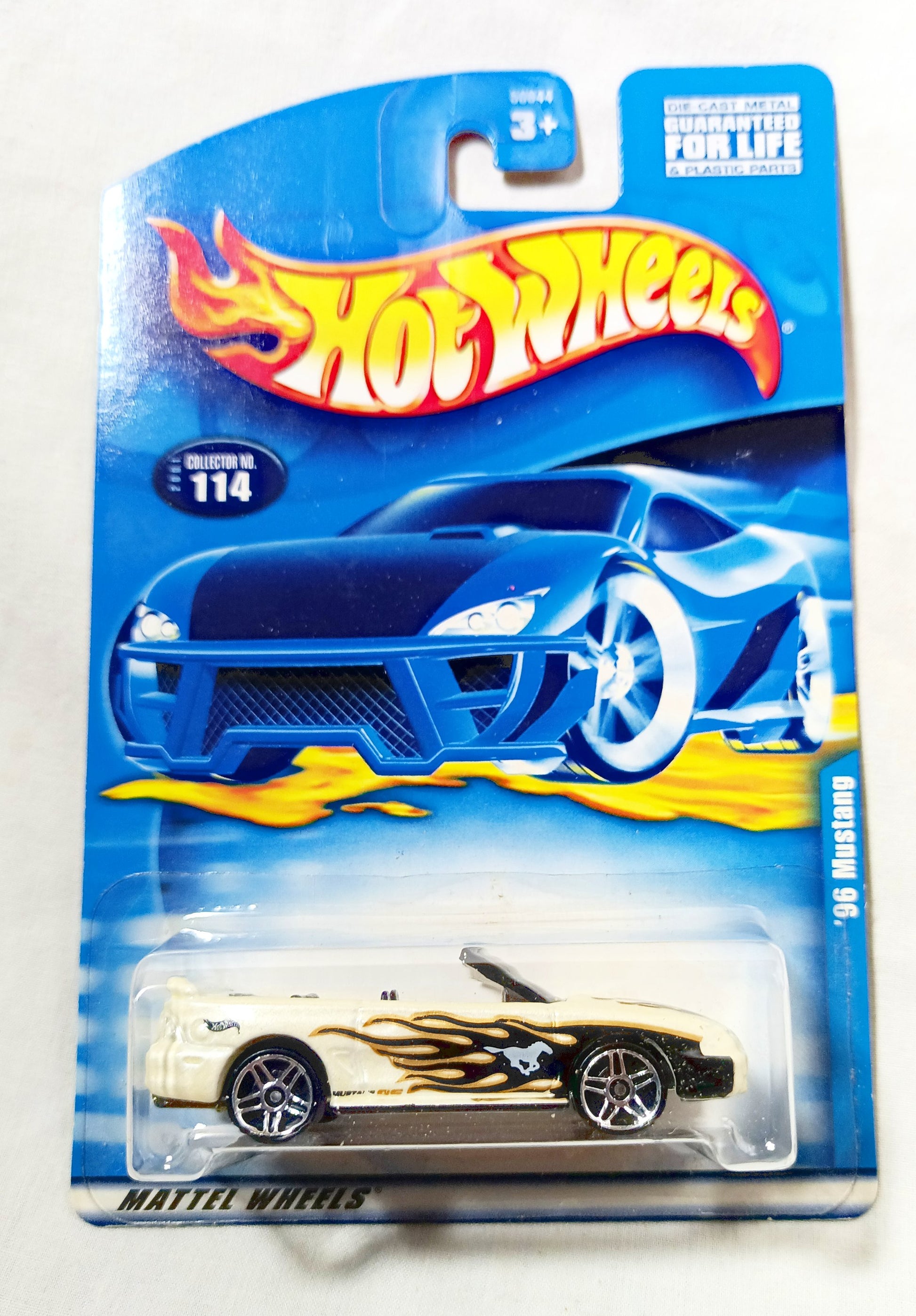 Hot Wheels 2001 Collector #114 Ford '96 Mustang GT Convertible PR5 - TulipStuff
